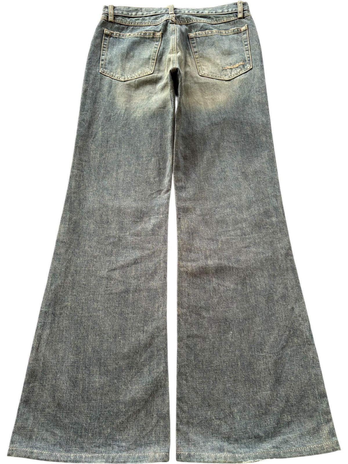 If Six Was Nine Vintage Japanese Brand Rusty Wash Bandana Flare Jeans Size US 30 / EU 46 - 2 Thumbnail