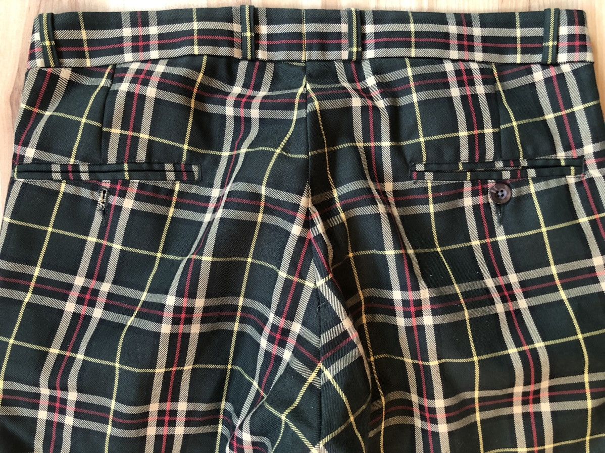 Vintage Relco London Forest Green Plaid Trousers Size US 30 / EU 46 - 3 Thumbnail