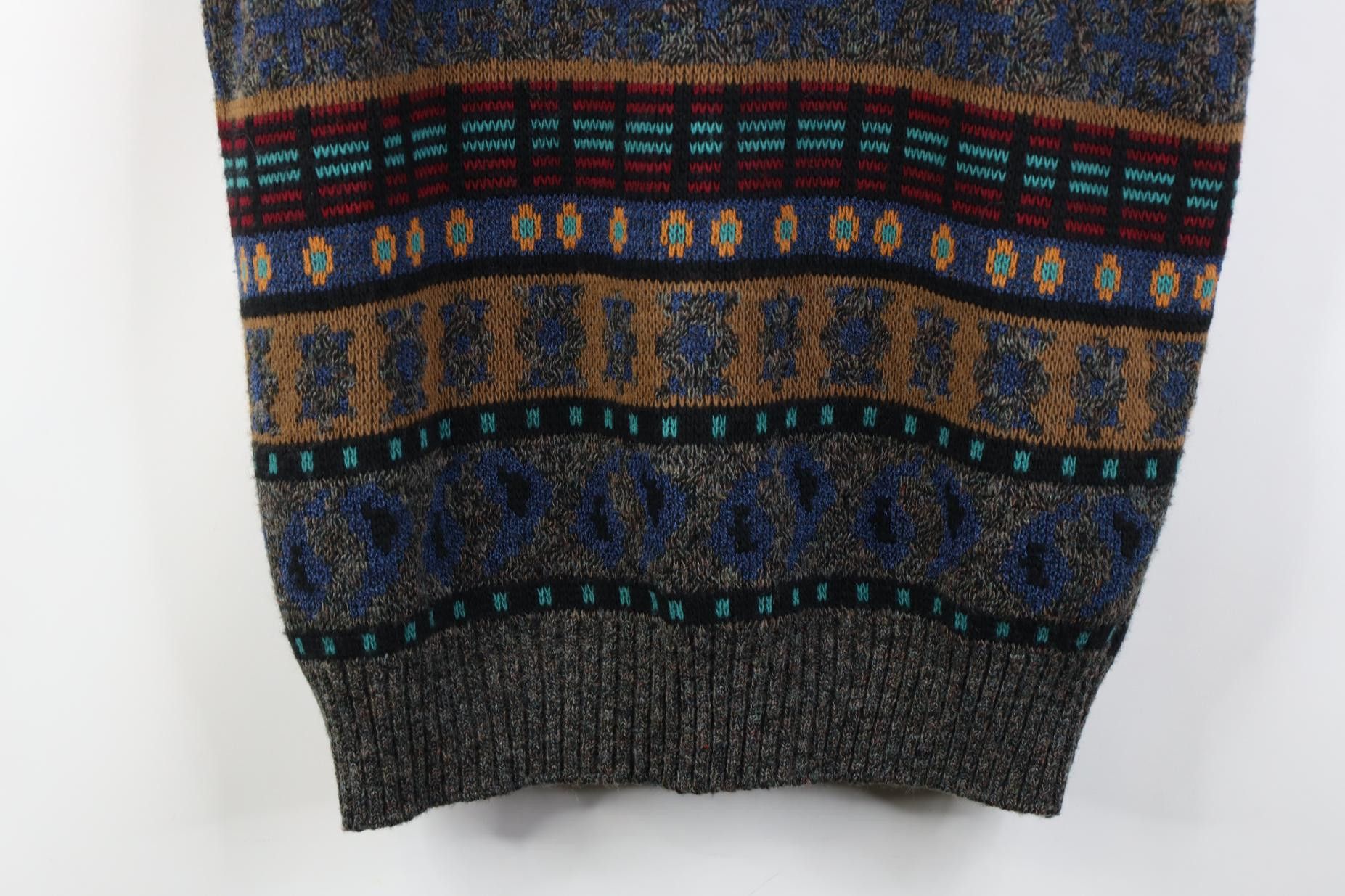 Vintage Vintage 90s Streetwear Rainbow Fair Isle Sweater Vest USA Size US L / EU 52-54 / 3 - 9 Thumbnail
