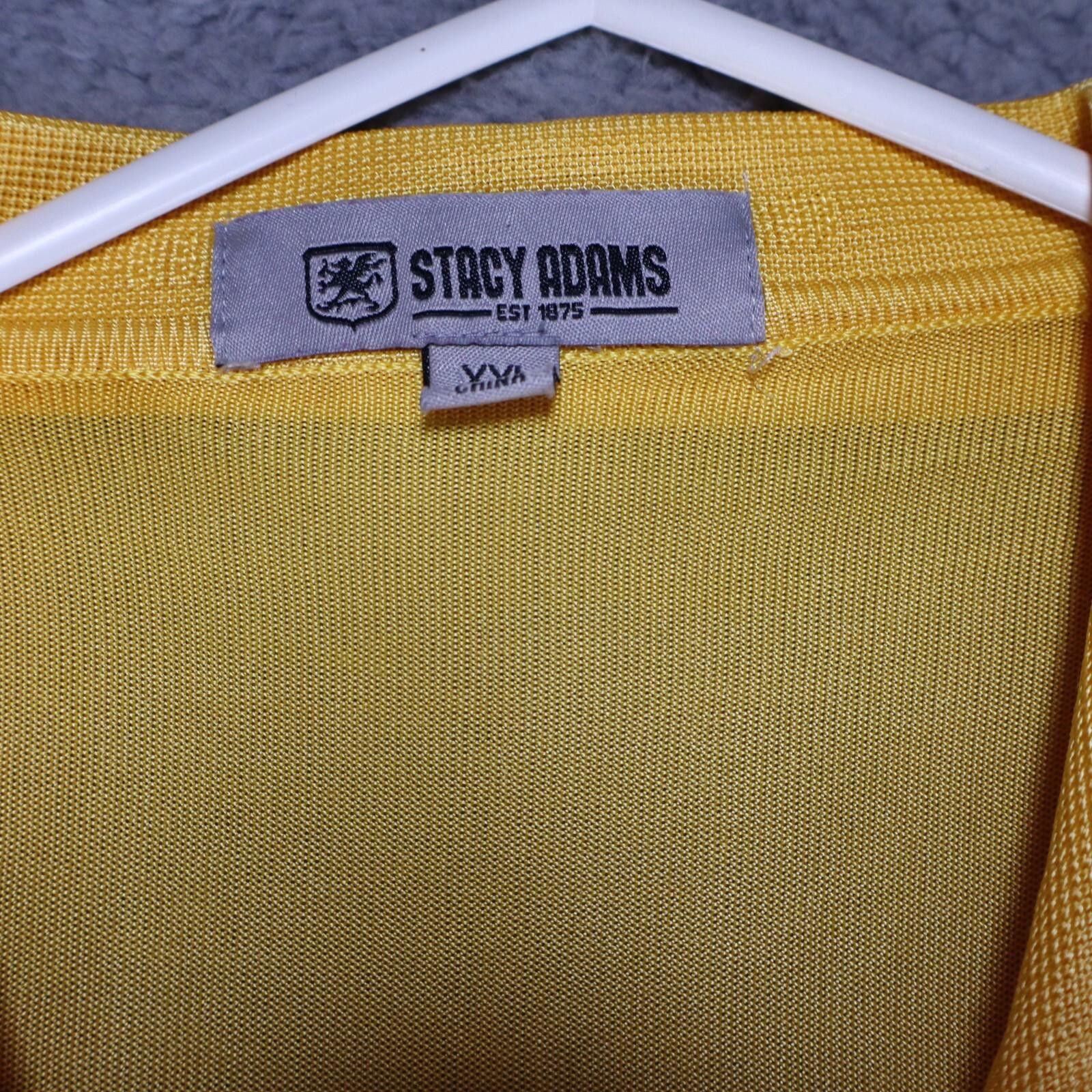 Stacy Adams Stacy Adams Safari Silk Shirt Yellow Gold XXL 2XL vtg Size US XXL / EU 58 / 5 - 5 Thumbnail