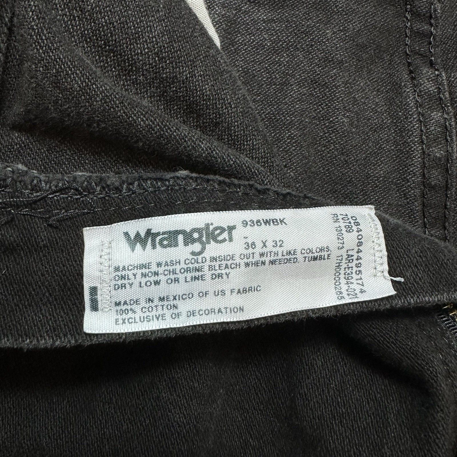 Wrangler Wrangler Cowboy Cut Slim Fit Jeans Mens 36x32 936WBK Cowboy Size US 36 / EU 52 - 5 Thumbnail