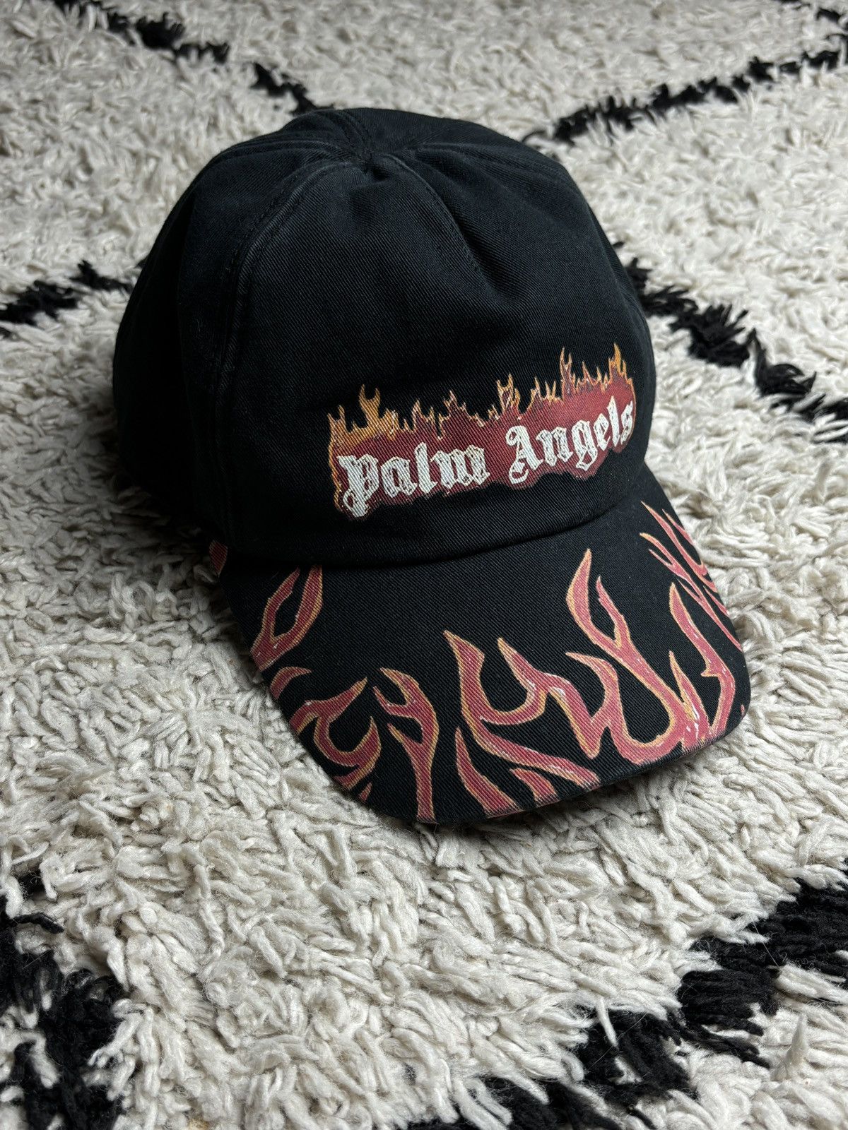 Palm Angels Palm Angels Burning Logo Flame Fire Hat Baseball Cap Size ONE SIZE - 1 Thumbnail