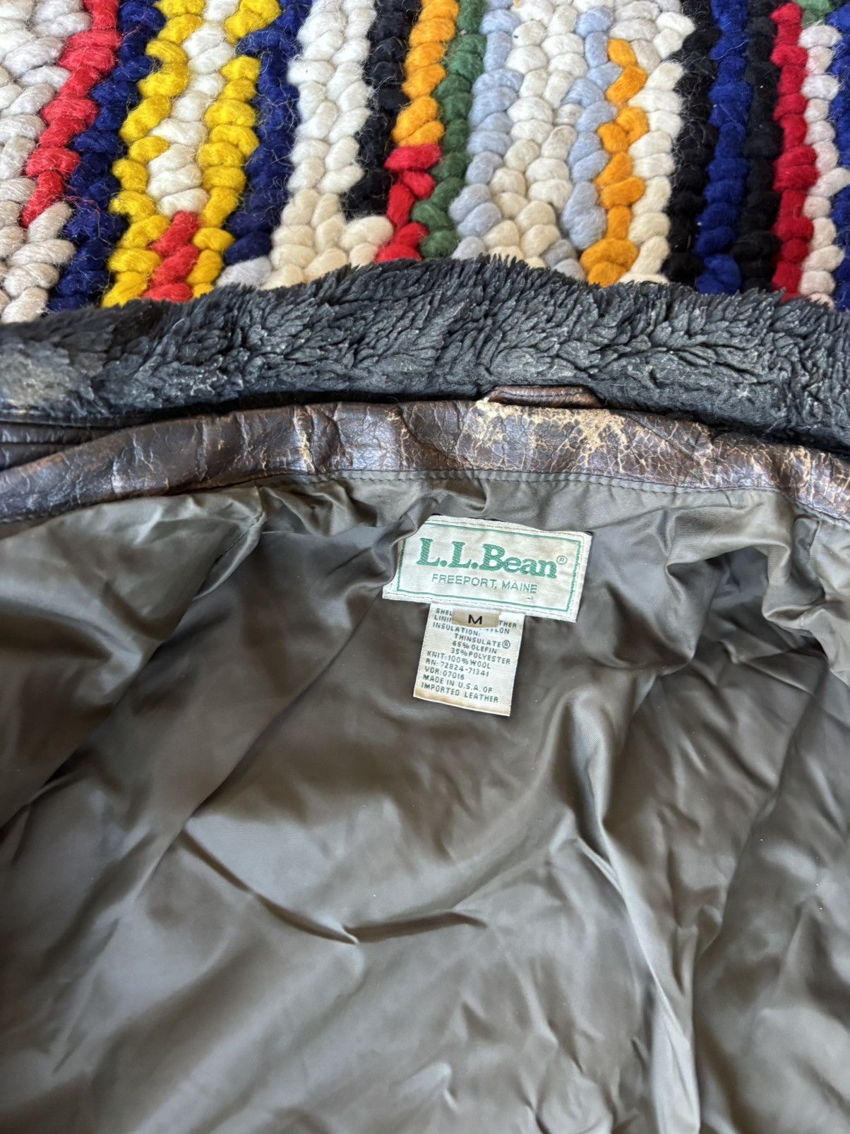 L.L. Bean Vintage L.L Bean Leather Jacket Brown Size US M / EU 48-50 / 2 - 4 Thumbnail