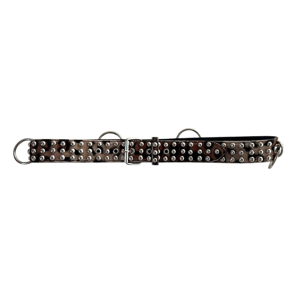 Japanese Brand Japanese Fur Leopard Studded Punk Belt Size ONE SIZE - 2 Thumbnail