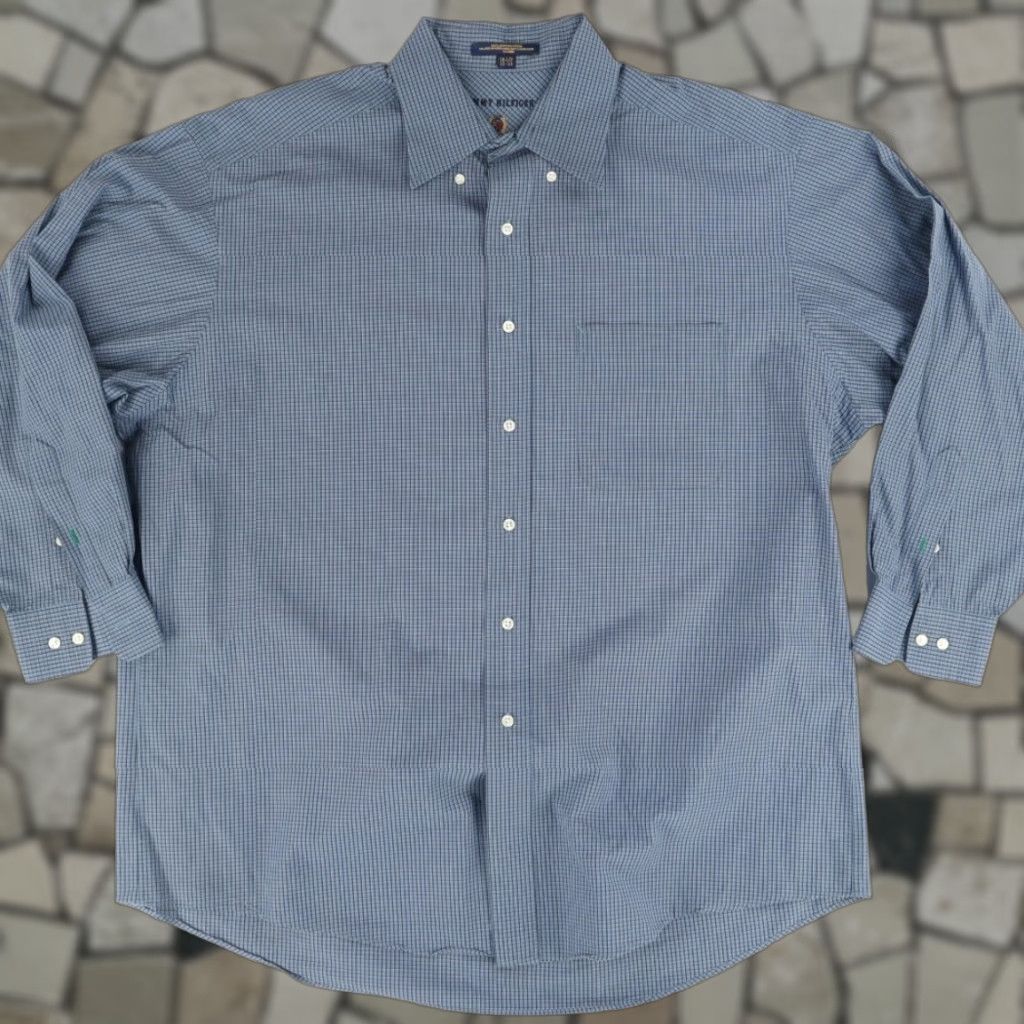 Tommy Hilfiger Tommy Hilfiger Shirt Navy Blue 16.5 32-33 Long Sleeve Button Up XL Men’s Size US XL / EU 56 / 4 - 1 Thumbnail