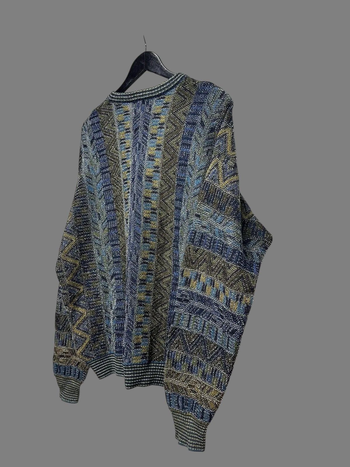 Coogi Vintage Harald’s Blue Pattern Knit Sweater Size 52 Size US L / EU 52-54 / 3 - 14 Thumbnail