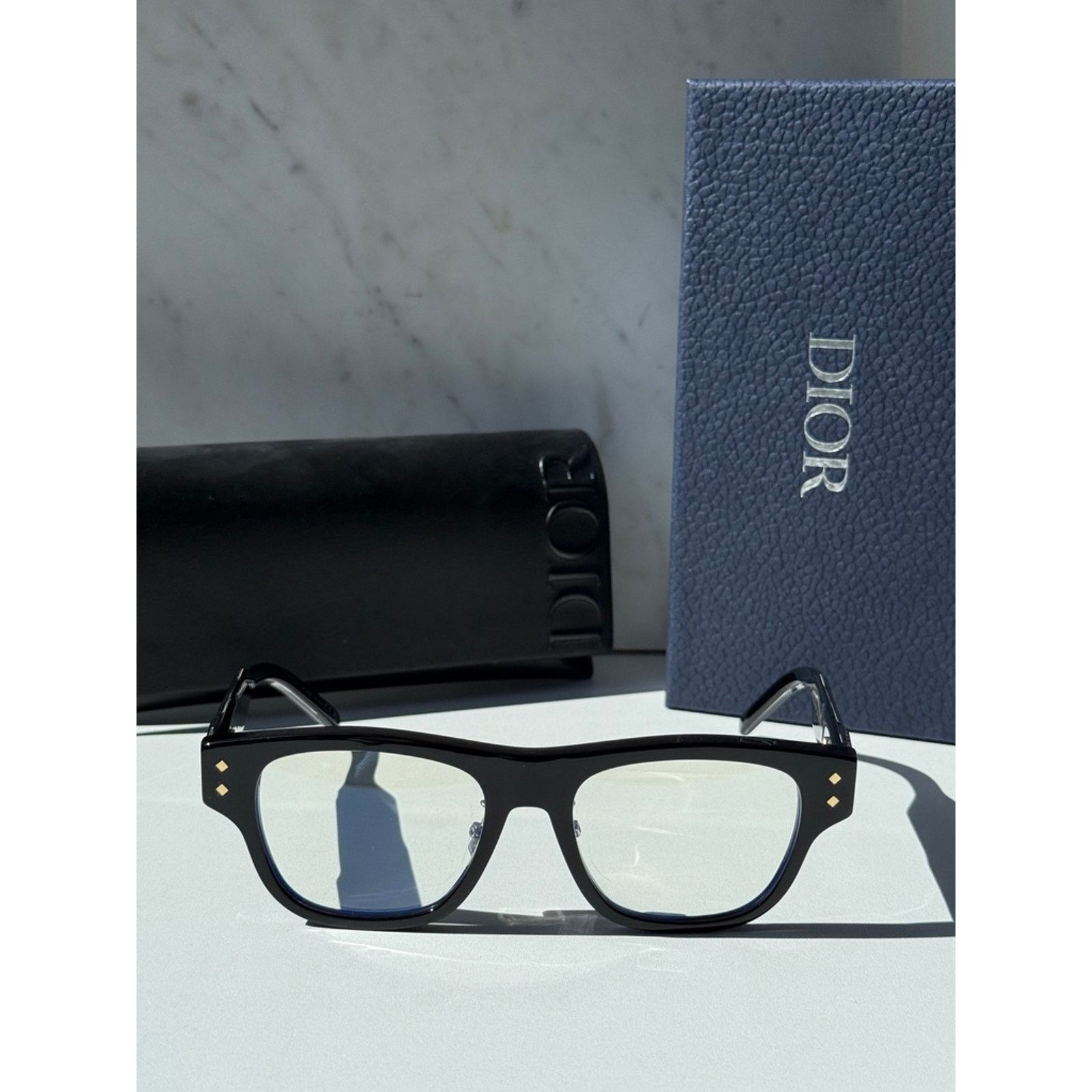 Dior NEW Dior CD DiamondO S10I Clip On Frames in Black $720 Size ONE SIZE - 8 Thumbnail