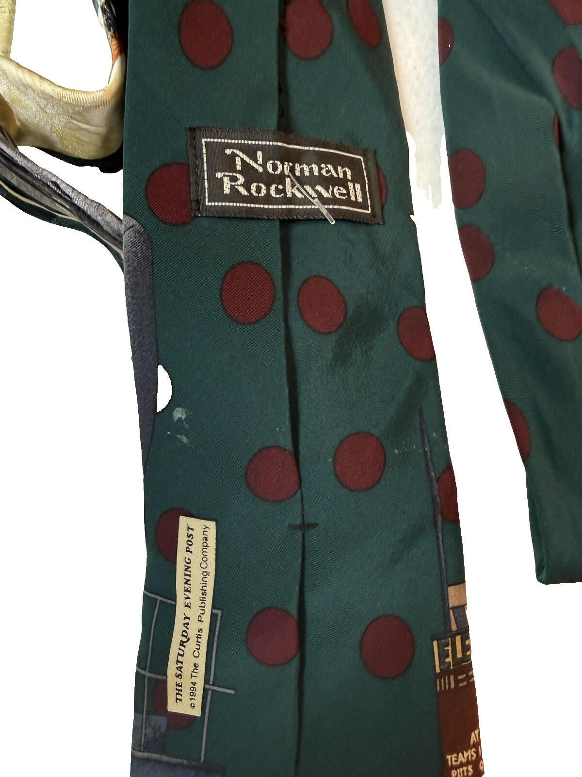 Other Vintage 90s Norman Rockwell Tie Lot 2 Mens Doctor Medical Size ONE SIZE - 6 Thumbnail
