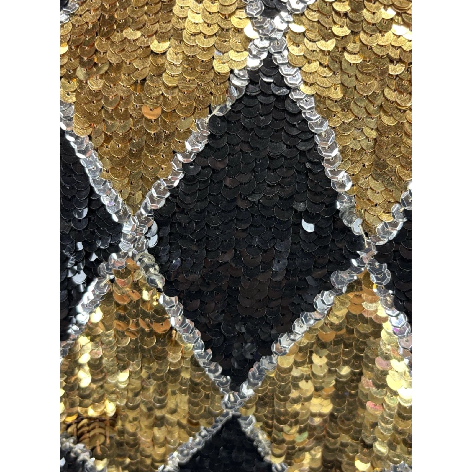 Vintage VINTAGE Laurence Kazar Bomber Jacket Women Small Black Gold Sequin 80s Glam Rock Readouts Size S / US 4 / IT 40 - 6 Thumbnail