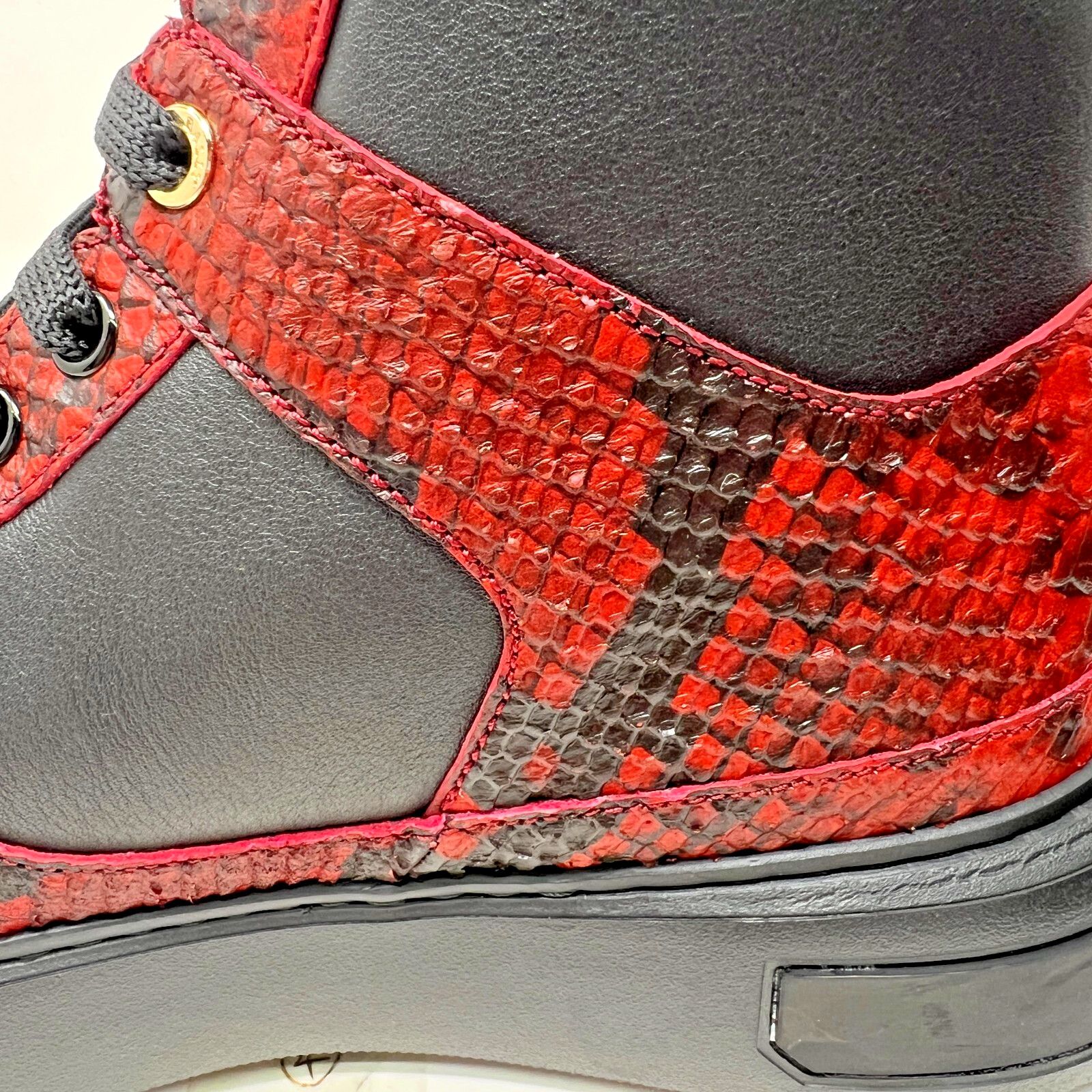 Bally BALLY Merryk Leather High Top Sneakers Red Black US 10 Size US 10 / EU 43 - 5 Thumbnail