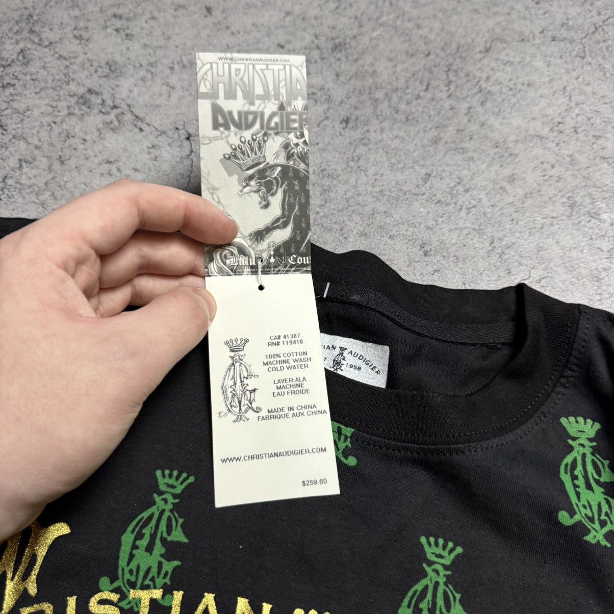 Christian Audigier NEW Christian Audigier Vintage Longsleeve T Shirt Size US XXL / EU 58 / 5 - 10 Thumbnail