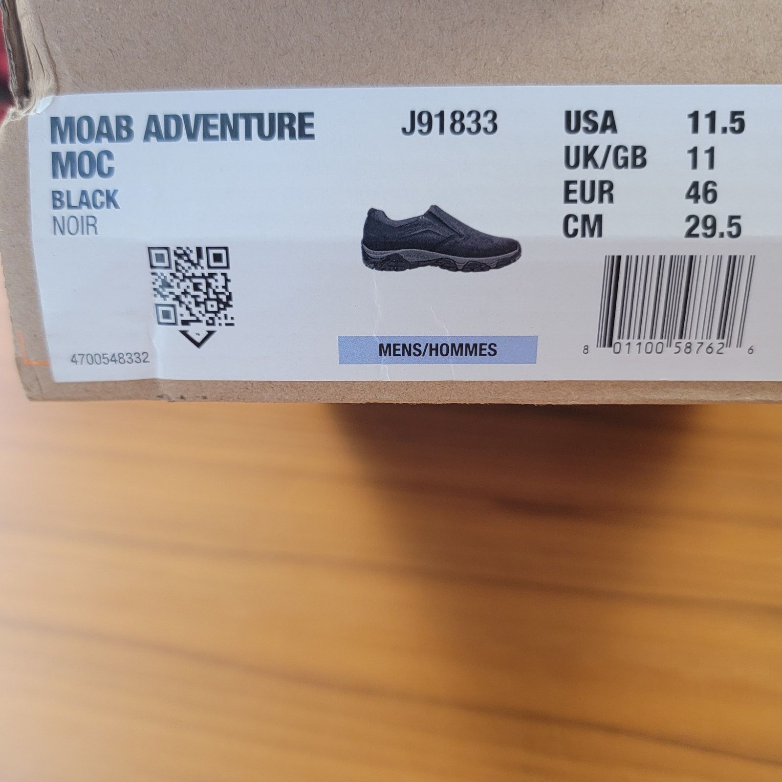 Merrell Merrell Men's Moab Adventure Moc Black Sz 11.5 J91833 Size US 11.5 / EU 44-45 - 11 Thumbnail