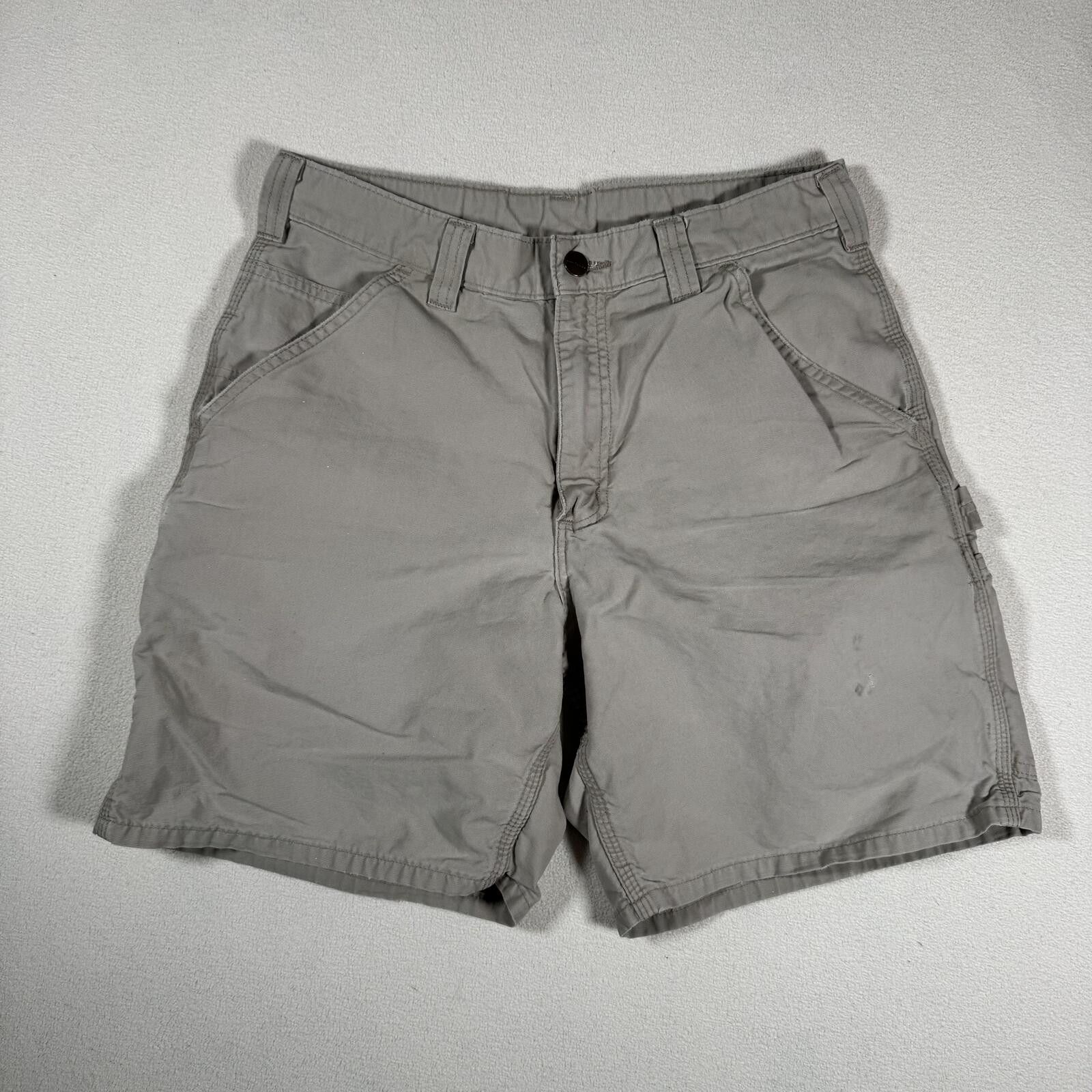 Carhartt Vintage Carhartt Work Wear Tan Shorts Carpentar Shorts Size US 31 - 1 Thumbnail