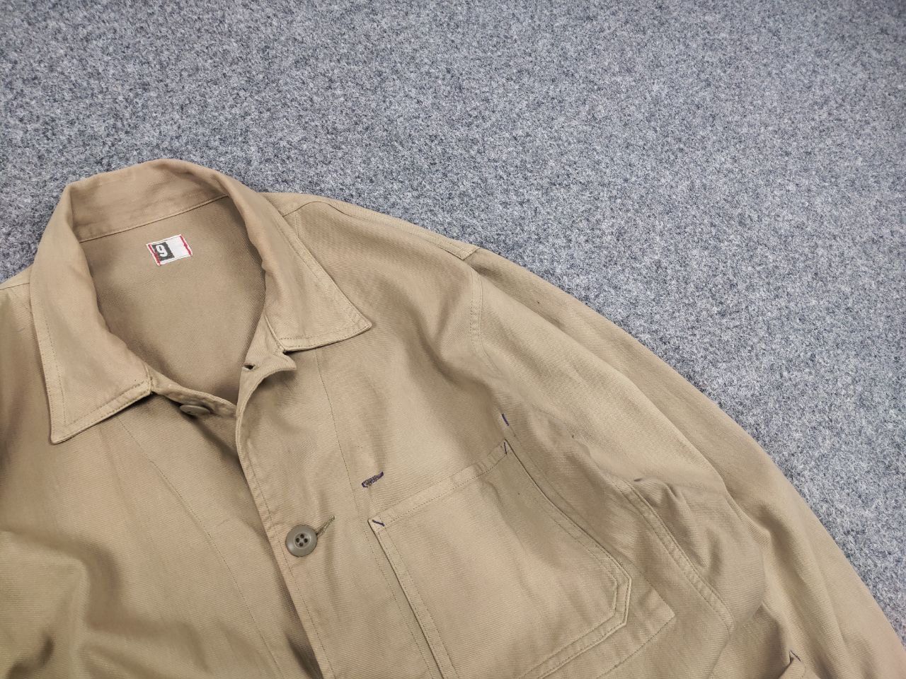 Japanese Brand Vintage Boston Nine Japan Canvas Tactical Work beige Jacket Size US L / EU 52-54 / 3 - 8 Thumbnail