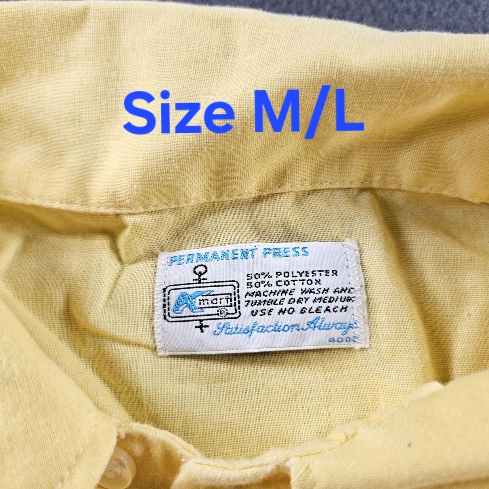 Vintage VINTAGE Western Pearl Snap Shirt Mens Large Yellow Embroidered Horse 60s Kmart Button-Up Cowboys Cowboy Rodeo Horse Size US L / EU 52-54 / 3 - 6 Thumbnail