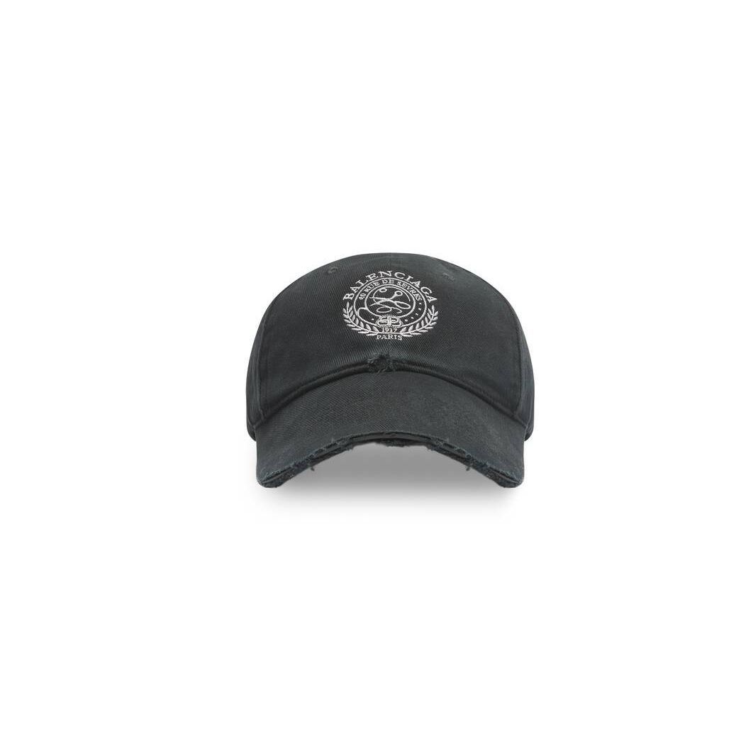 o1mt1gz0924 Size: S / Scissors Crest Cap in Black