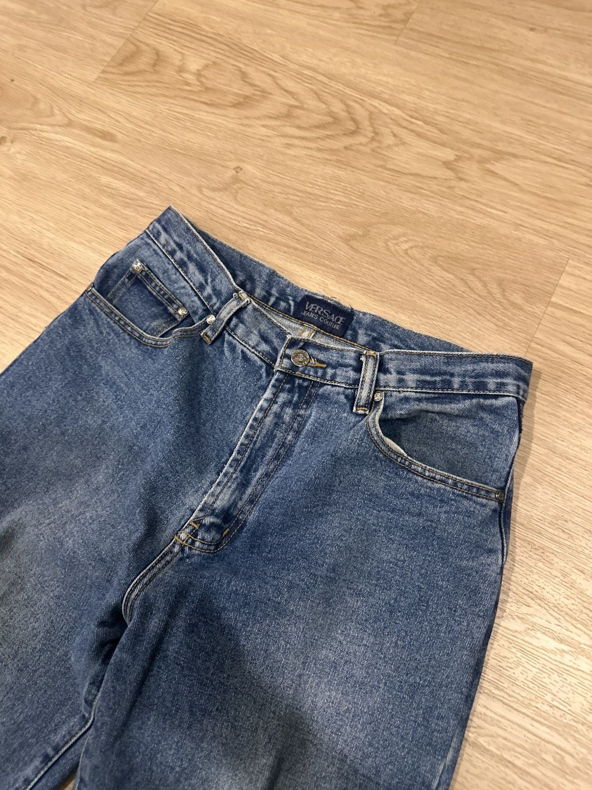 Versace Mens Vintage Versace jeans Couture pants denim luxury rare Size US 34 / EU 50 - 6 Thumbnail