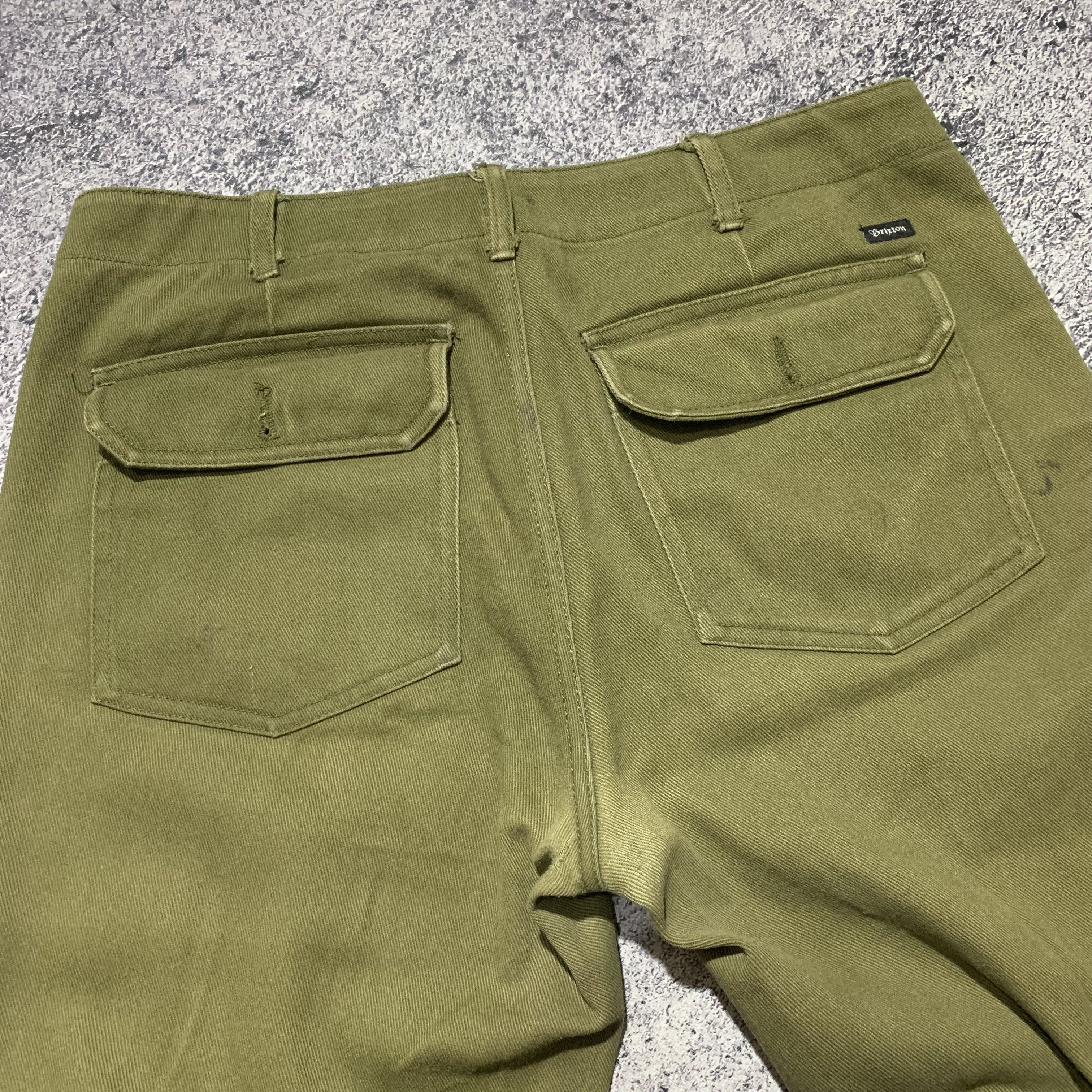 Japanese Brand 2000s Brixton Military Fatigue Work Pants Size US 33 - 10 Thumbnail
