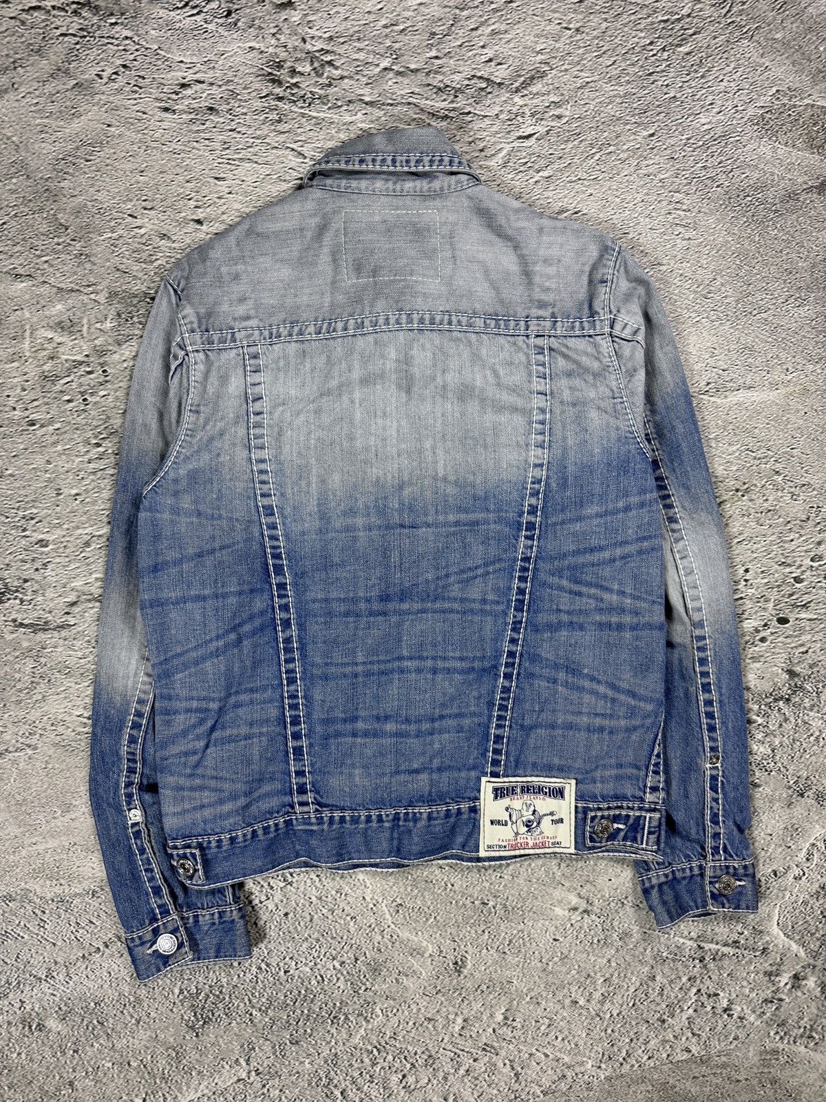 True Religion True Religion denim jacket trucker washed White stitching Size US L / EU 52-54 / 3 - 4 Thumbnail