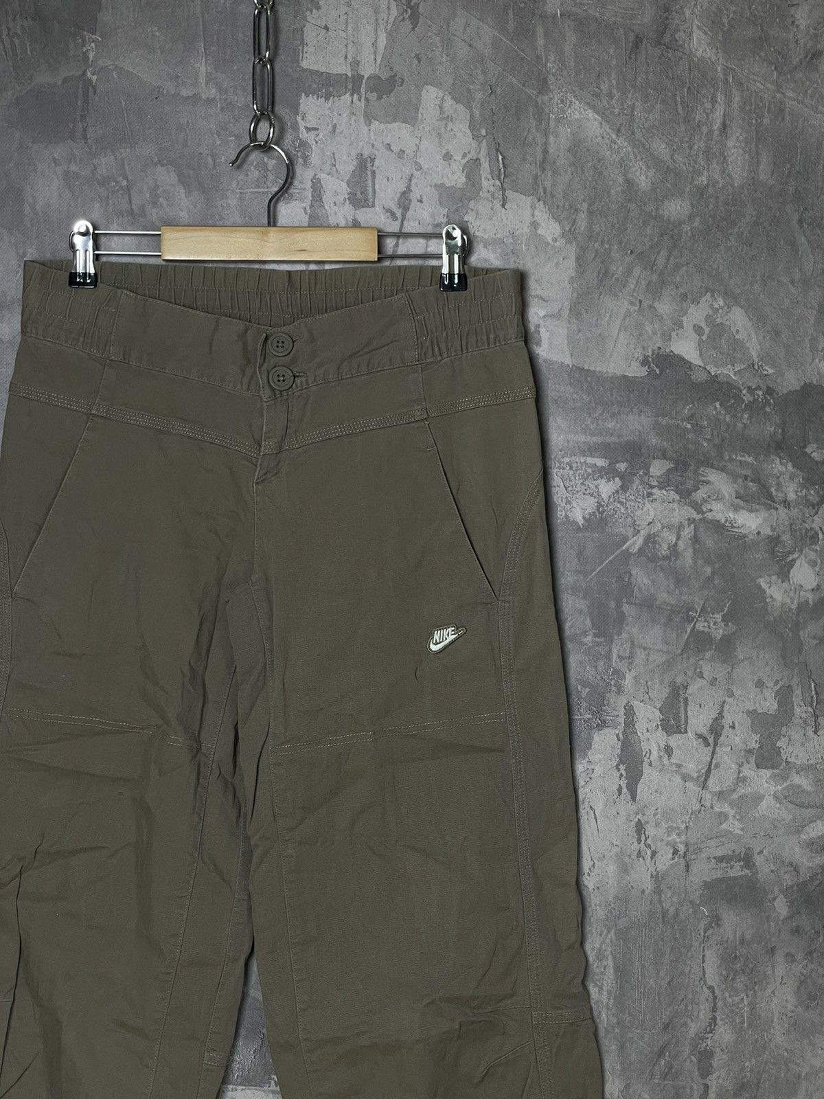 Nike × Vintage Y2k Beige Nike Baggy Retro Trackpants Sweatpants Size XL Size 32" / US 10 / IT 46 - 4 Thumbnail