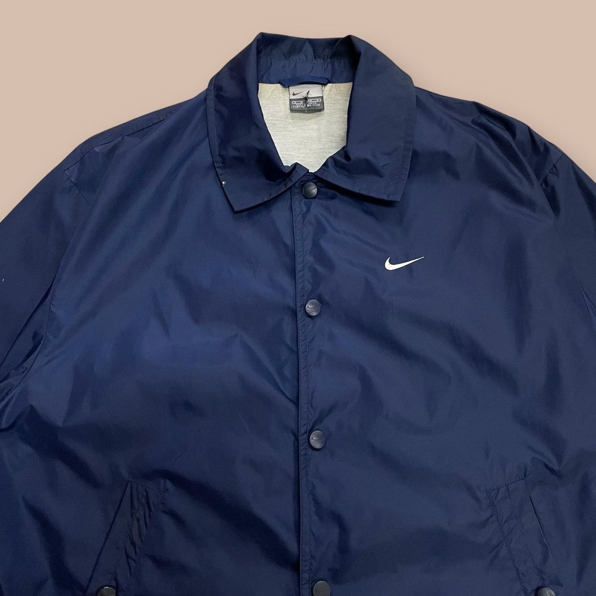 Nike OG 2000's Nike Navy Nylon Jacket Size US S / EU 44-46 / 1 - 3 Thumbnail