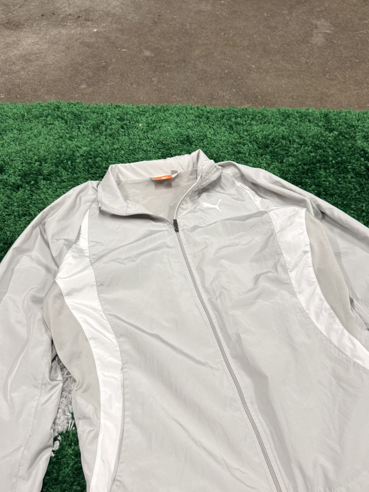 Puma × Vintage Vintage Puma Silver 3M Volt Retro Y2K Track Jacket White Size US S / EU 44-46 / 1 - 3 Thumbnail