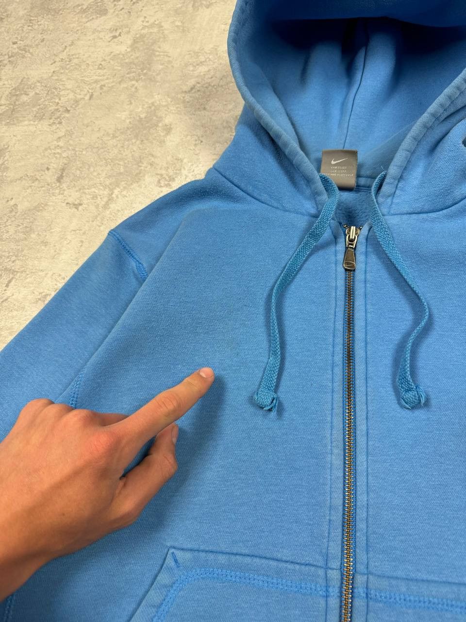 Nike Vintage Nike Y2K Blue Zip Hoodie Size US S / EU 44-46 / 1 - 12 Thumbnail