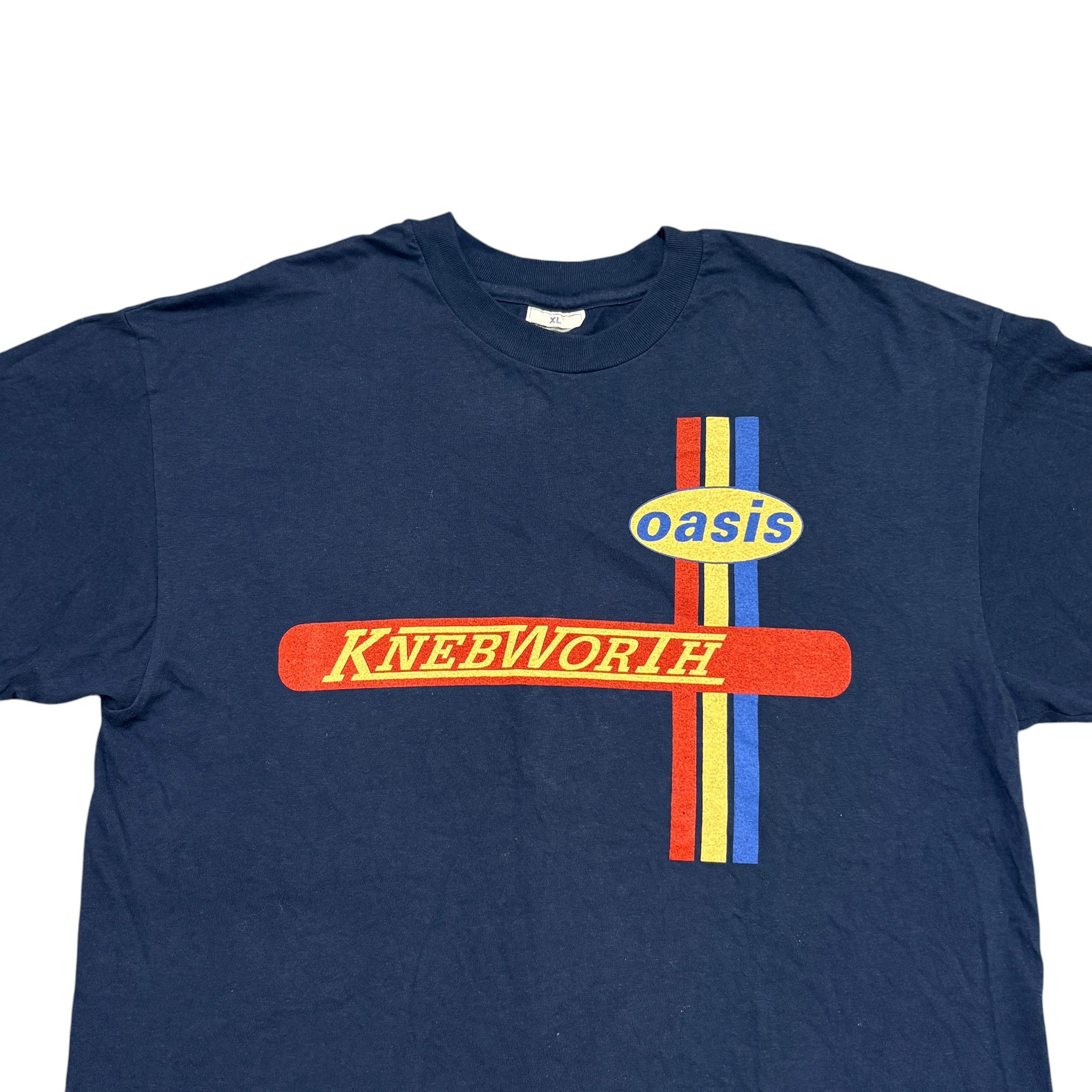 Band Tees Vintage Oasis Shirt 90s Tour Knebworth Britpop Rock Band Tee Size US XL / EU 56 / 4 - 3 Thumbnail