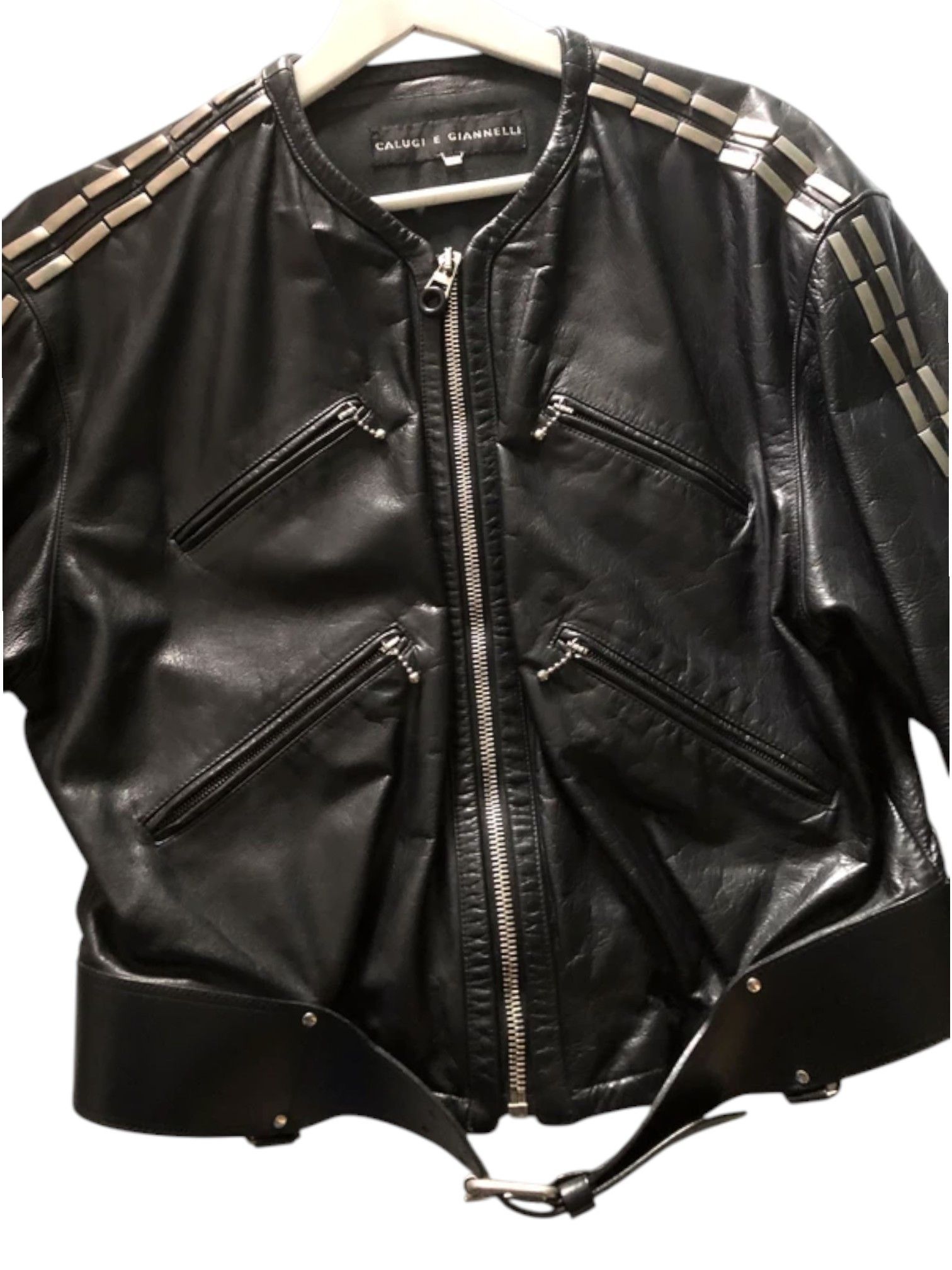 Calugi e Gianelli Calugi e Giannelli Italian Leather Moto Jacket Size US L / EU 52-54 / 3 - 9 Thumbnail