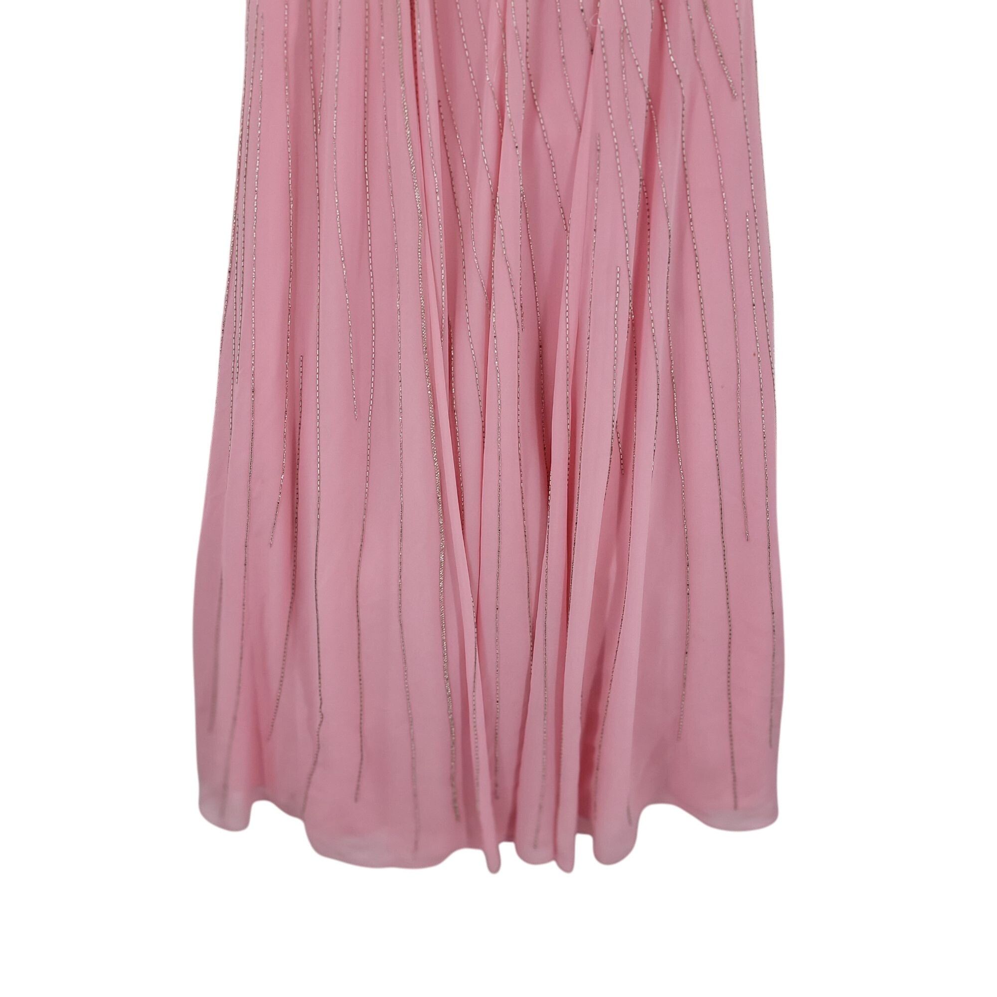 Other Pink Sweetheart Strapless A-line Gown Rhinestone Embellishme Size M / US 6-8 / IT 42-44 - 8 Thumbnail