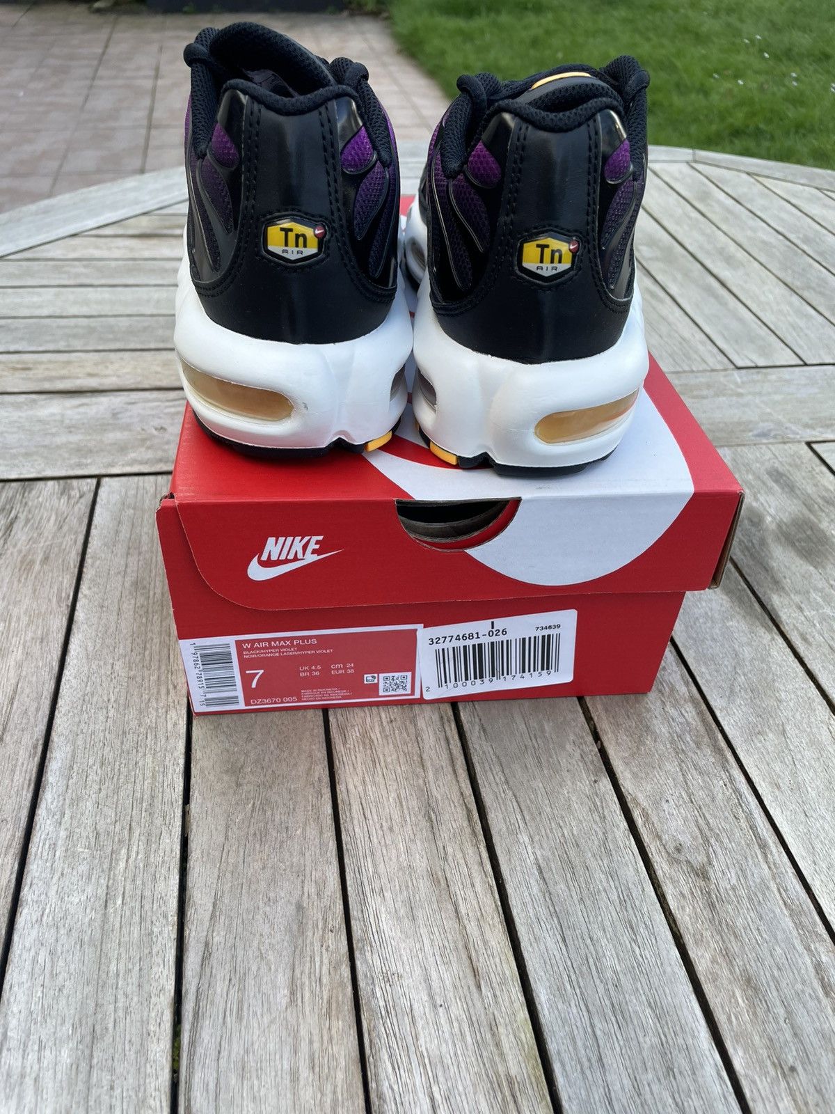 Nike - Nike Air Max Plus Black Hyper Violet Size US 7 / IT 37 - 5 Thumbnail