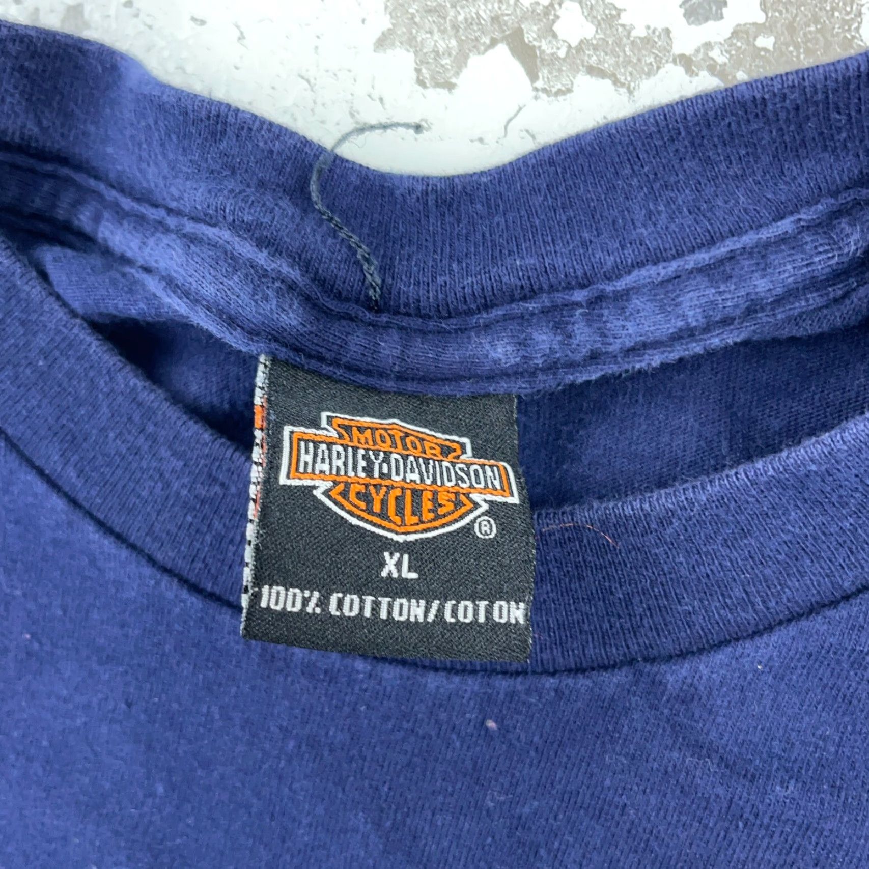 Harley Davidson VINTAGE Harley-Davidson Logo Shirt Men XL Blue Graphic Print 80s Biker Motorcycle USA Mens XL Blue Shirt T-Shirt Size US XL / EU 56 / 4 - 6 Thumbnail