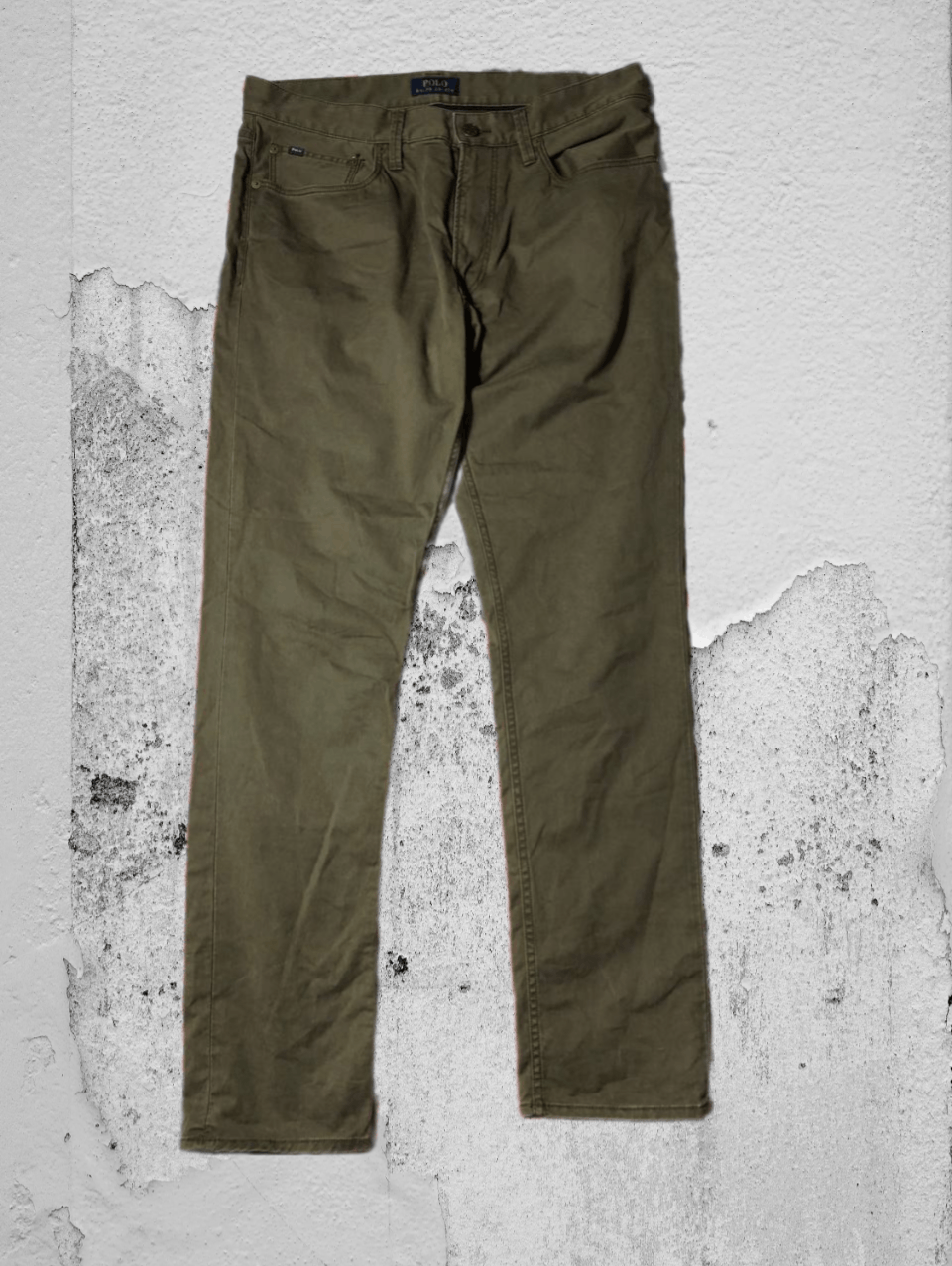 Polo Ralph Lauren Dirty Painted Distressed Thrashed Faded Baggy Jeans Y2K Size US 32 / EU 48 - 1 Thumbnail
