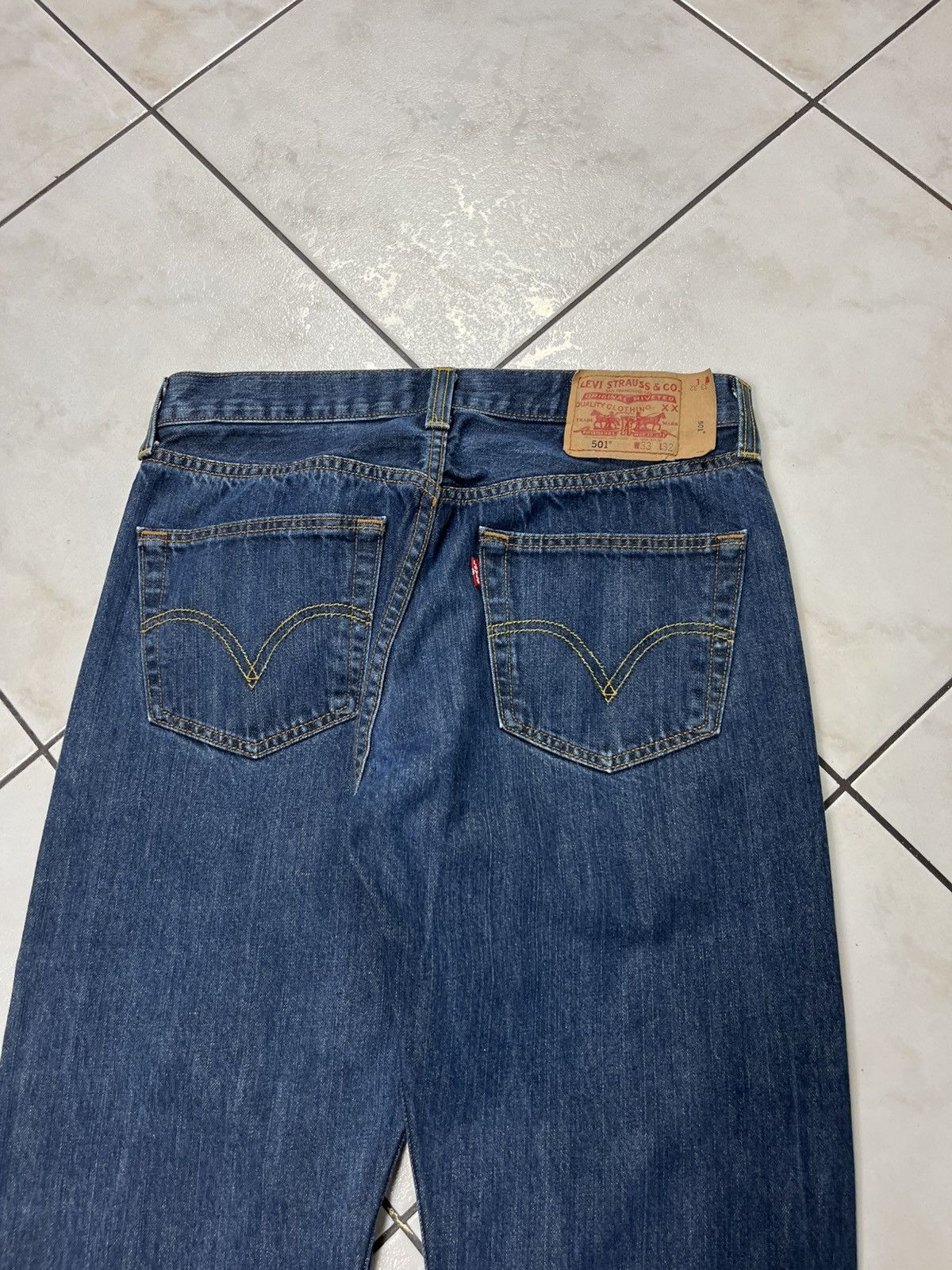 Levi's × Levi's Vintage Clothing × Vintage Vintage Levi’s 501 navy denim jeans pants regular straight Size US 33 - 13 Thumbnail