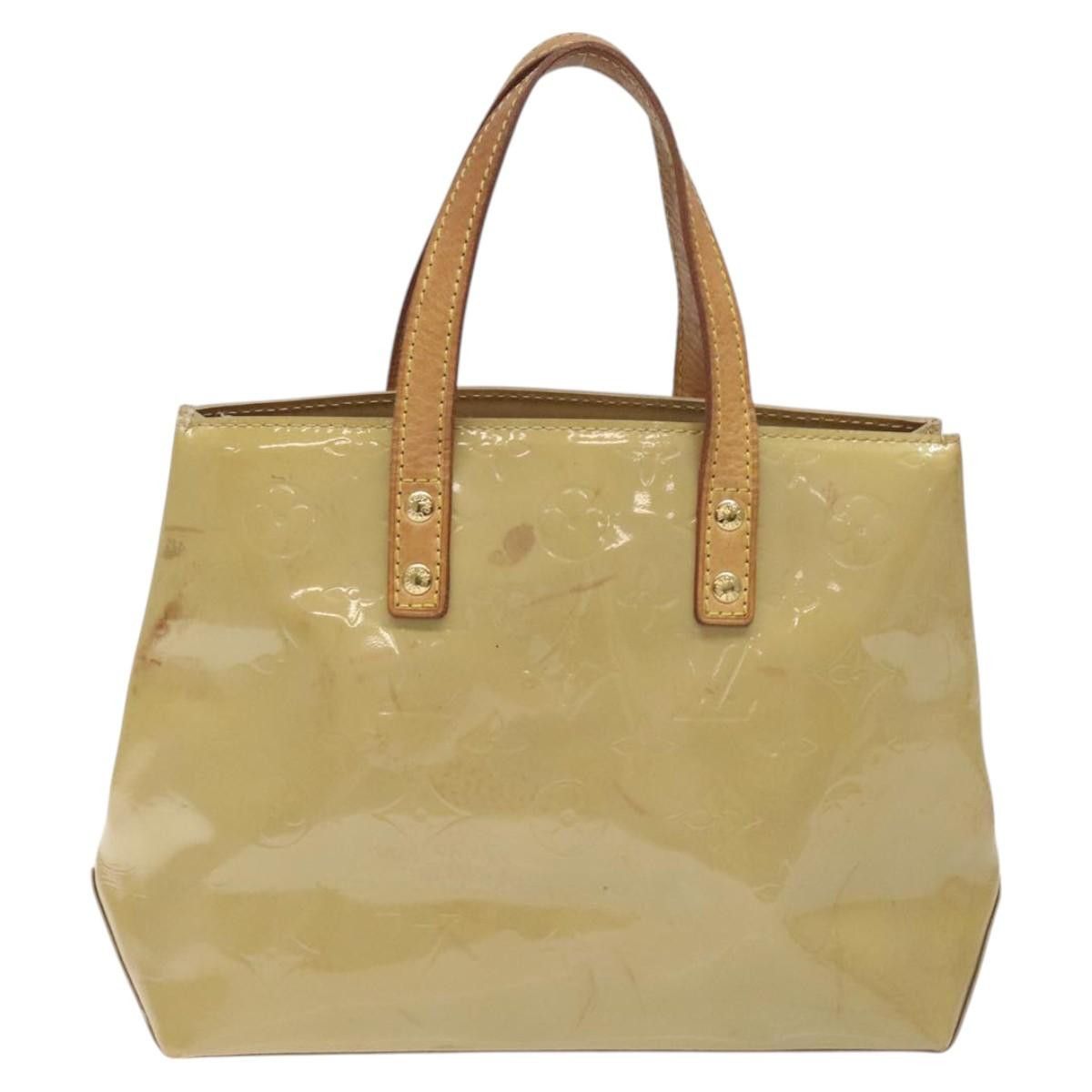 Louis Vuitton LOUIS VUITTON Monogram Vernis Reade PM Hand Bag Beige M91334 Size ONE SIZE - 3 Thumbnail