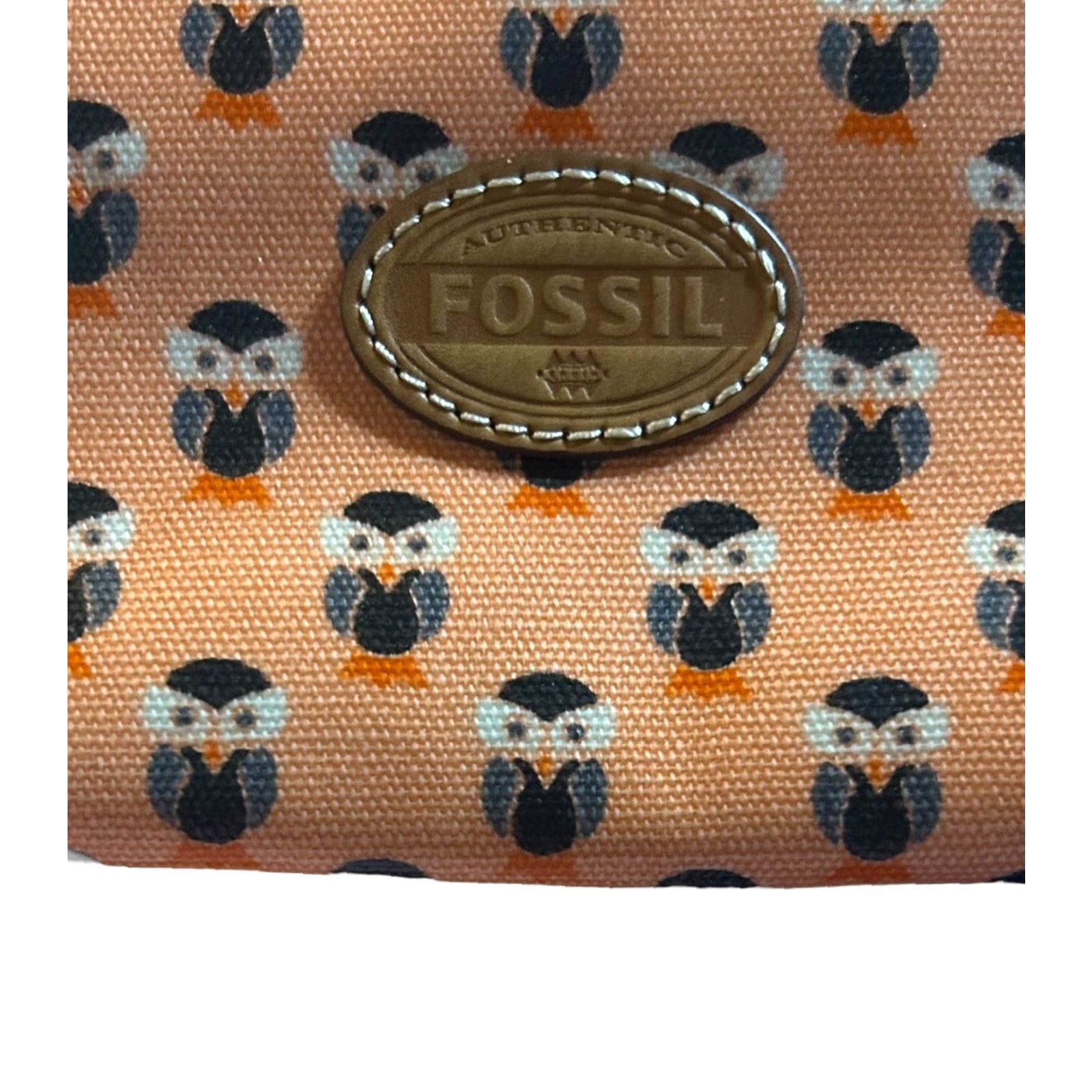 Fossil Fossil KeyPer Shopper Owls Coated Canvas Tablet Sleeve NWT Women's Dusty Rose Pink Canvas Envelope Wallet Zip-Around Size L / US 10 / IT 46 - 4 Thumbnail