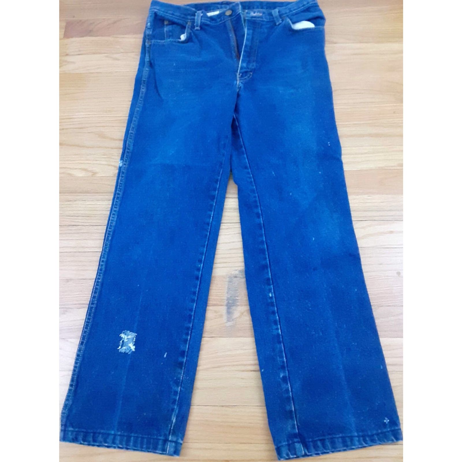 Calvin Klein VINTAGE Calvin Klein Jeans Mens 33 30 Blue USA made Jeans Straight 33 Inseam 30 Waist 33 Blue USA Mens Size US 33 - 3 Thumbnail