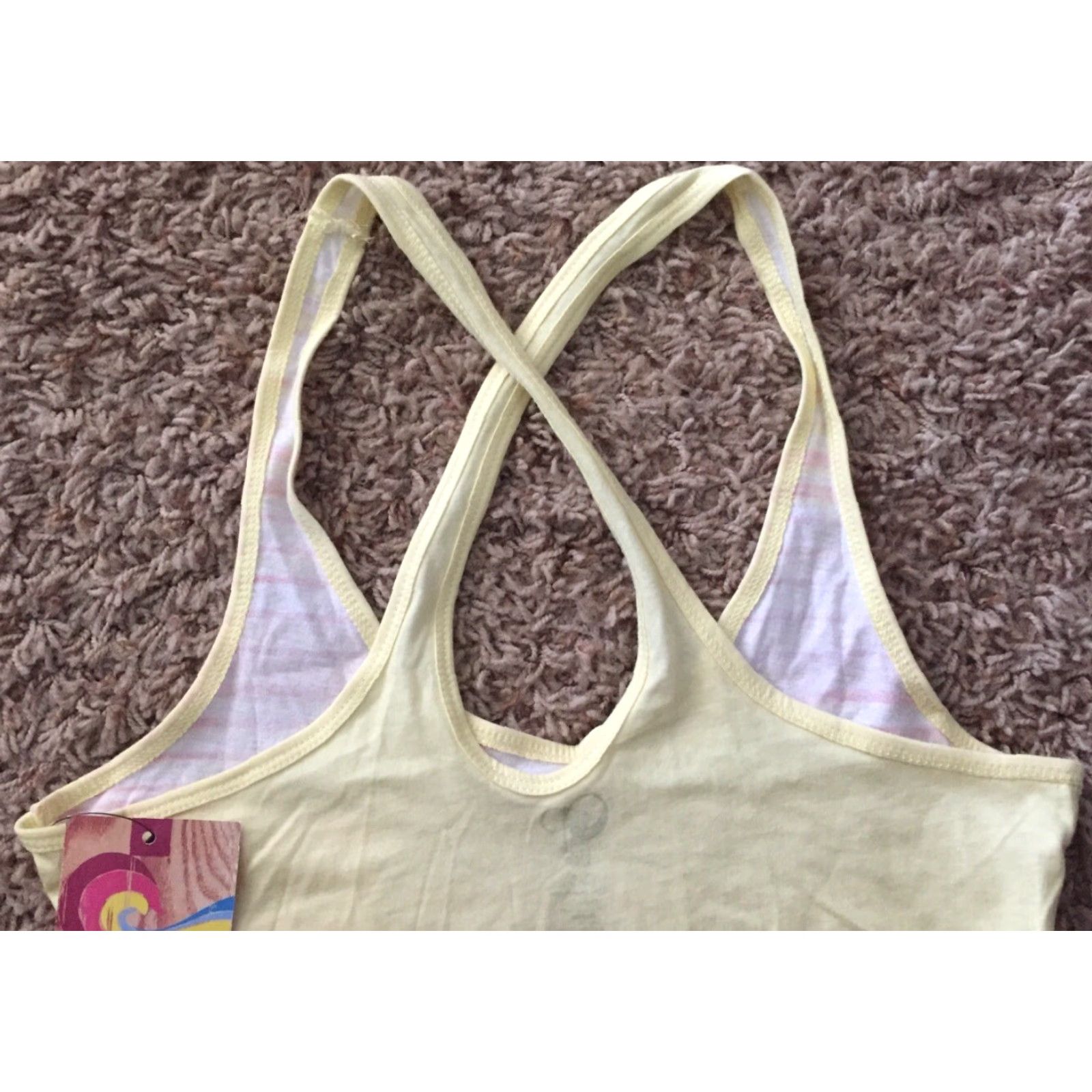 Ocean Pacific OP Palm Tree Cross Back Tank Top NWT B470 S Juniors Ocean Pacific Women Sz Small Multicolor Cotton Sleeveless Casual Beach Size S / US 4 / IT 40 - 2 Thumbnail