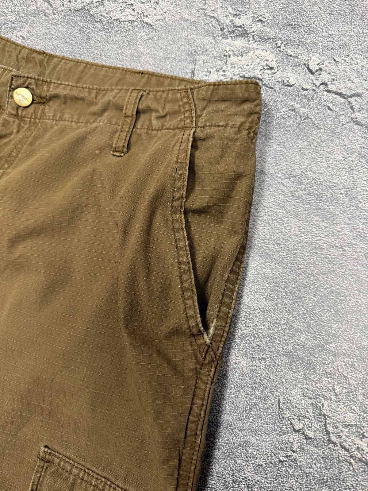 Carhartt × Vintage Vintage Carhartt Cargo Pants Brown Y2K 34x32 Size US 34 / EU 50 - 11 Thumbnail