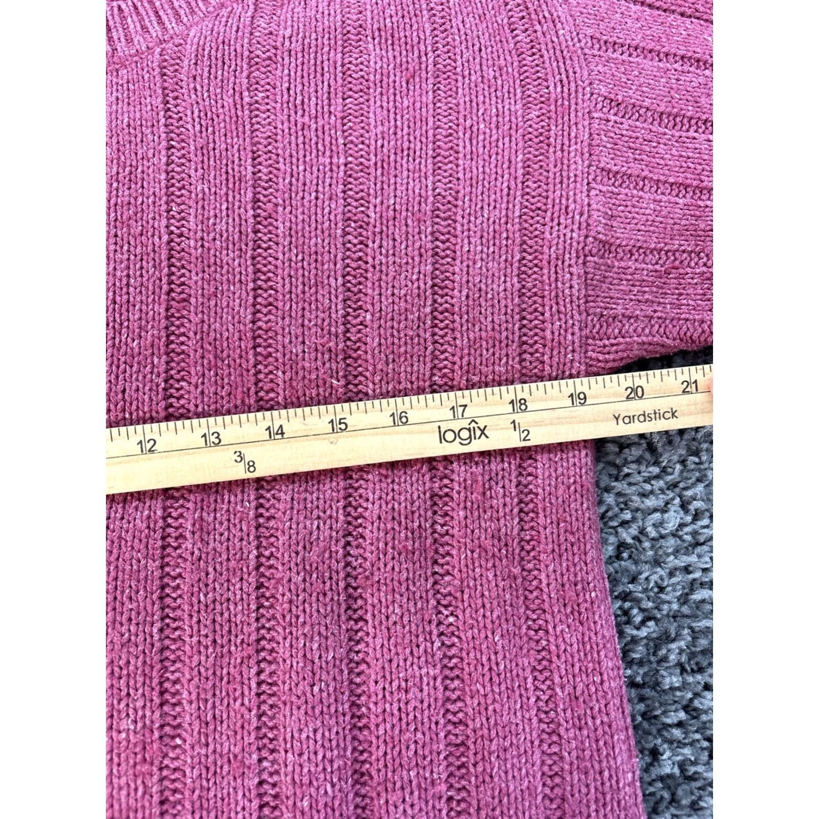 Vintage VINTAGE L.L. Bean Sweater Womens Large Pink Silk Lambswool Shoulder Button Crew Neck Pullover Long Sleeve Knit Knit Button Size L / US 10 / IT 46 - 3 Thumbnail