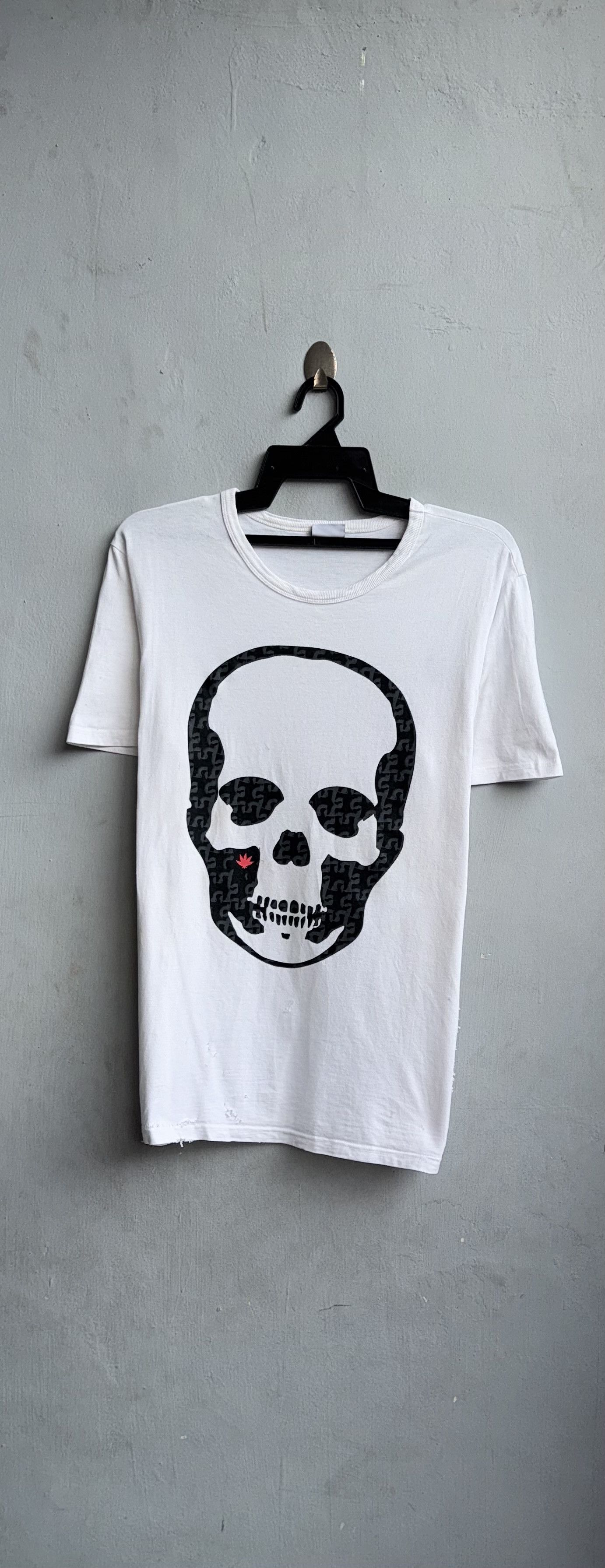 Lucien Pellat-Finet ?SOLD?y2k poem skull tee by Lucien Pellat 