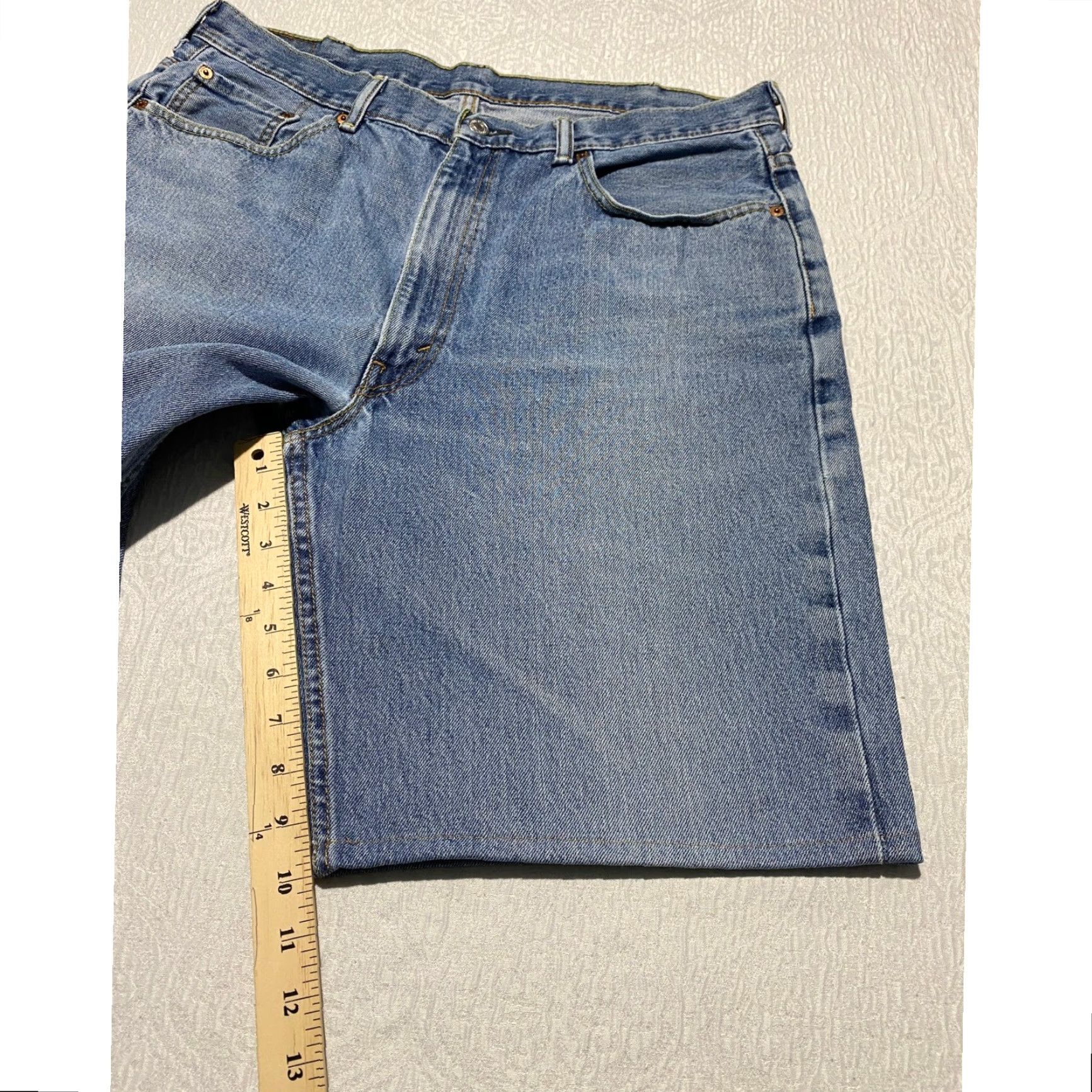 Levi's Levi's 550 Jean Shorts Men Bermuda 38x10 Light Blue Denim Pockets 5-Pocket Casual Summer 90s Mens Size US 38 / EU 54 - 5 Thumbnail