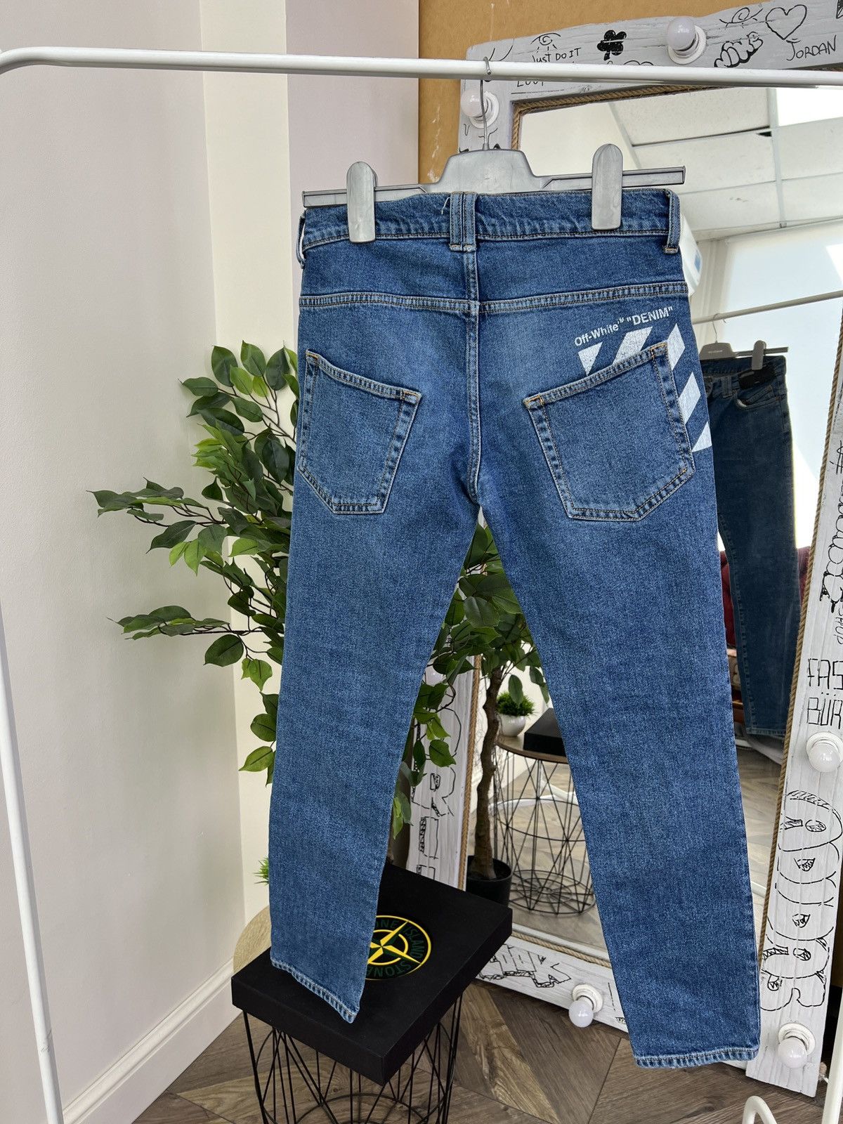 Off-White Vintage Off-White Denim Label Blue Women’s Jeans Size 30" / US 8 / IT 44 - 19 Thumbnail