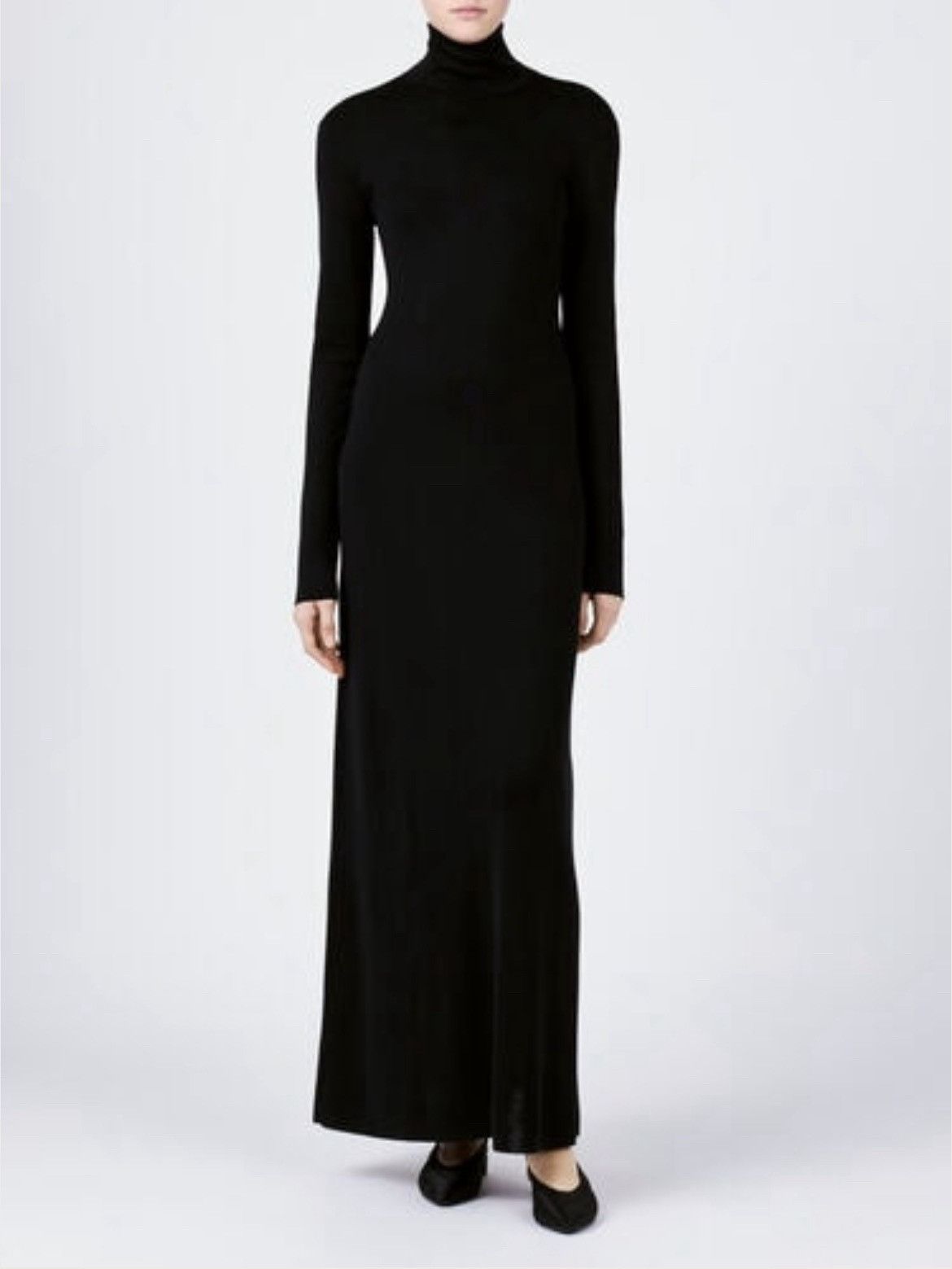 Loro Piana o1srvl11e1125 FAO5180 Lyskamm Dress in Black Size L / US 10 / IT 46 - 1 Preview