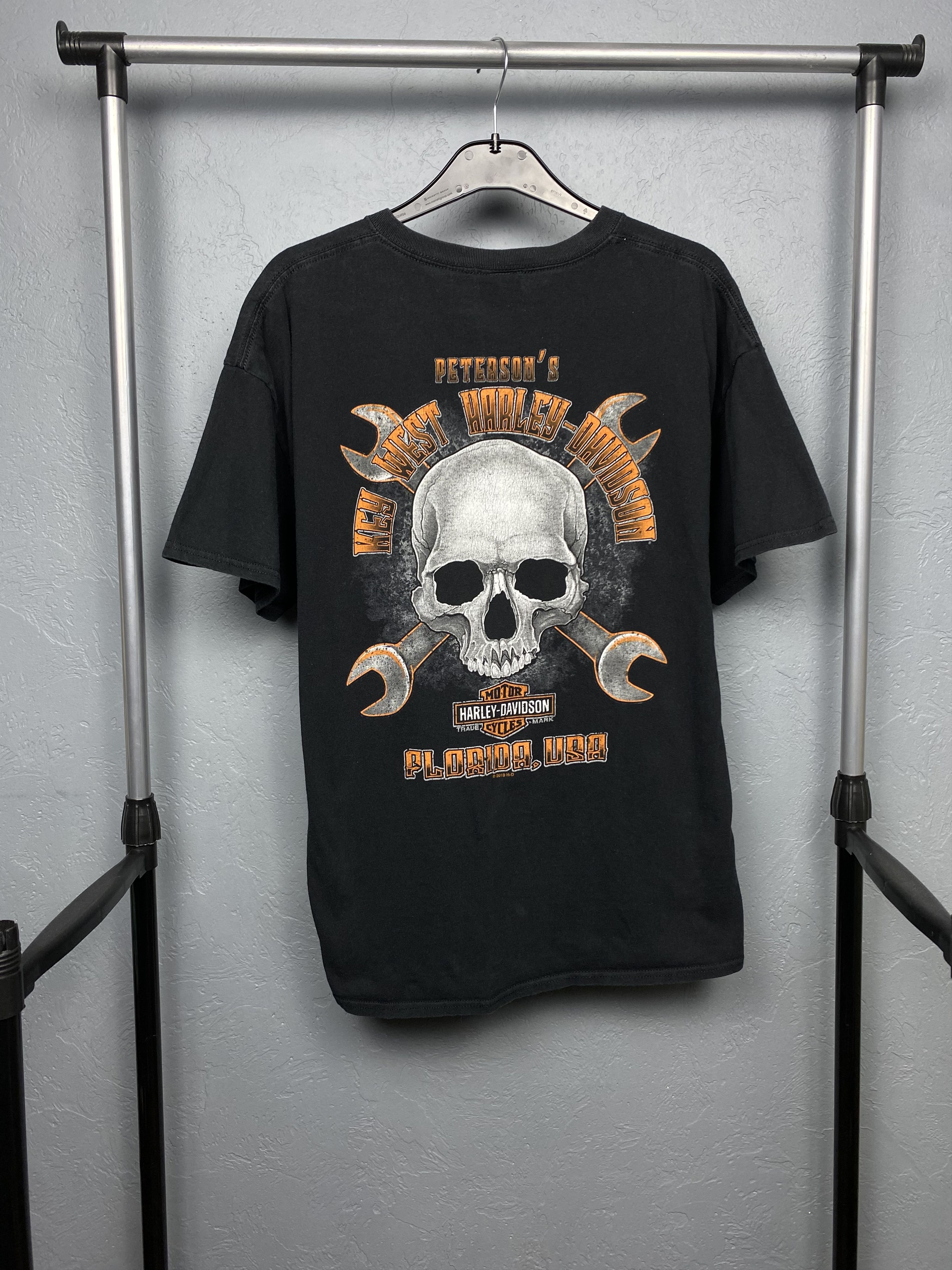 Harley Davidson × Vintage Harley Davidson 2010 Key West Vintage Mens Crew Neck T-Shirt Size US XL / EU 56 / 4 - 10 Thumbnail