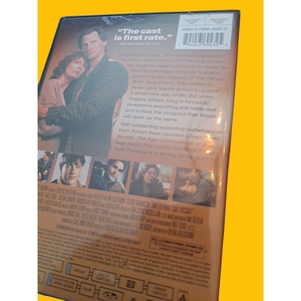 Other Safe Passage DVD Susan Sarandon Sam Shepard 1994 Drama Movie Size ONE SIZE - 3 Thumbnail