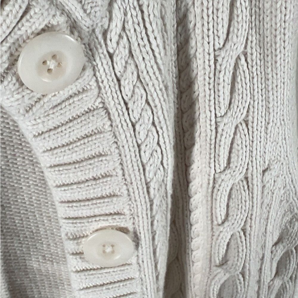 Talbots Talbots Cream Cable Knit Sweater Vest Large Size L / US 10 / IT 46 - 7 Thumbnail