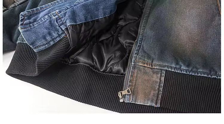 Japanese Brand Retro heavy distressed denim thickened dirty jacket Size US L / EU 52-54 / 3 - 9 Thumbnail