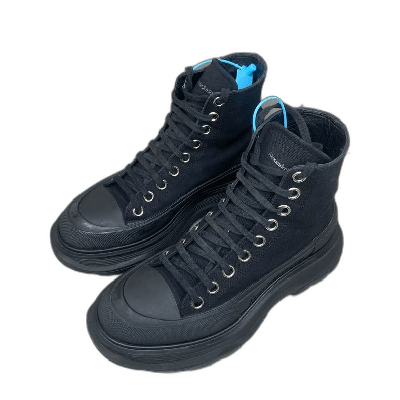 Alexander McQueen Alexander McQueen Black High-Top Martin Boots Size US 6 / IT 36 - 1 Thumbnail