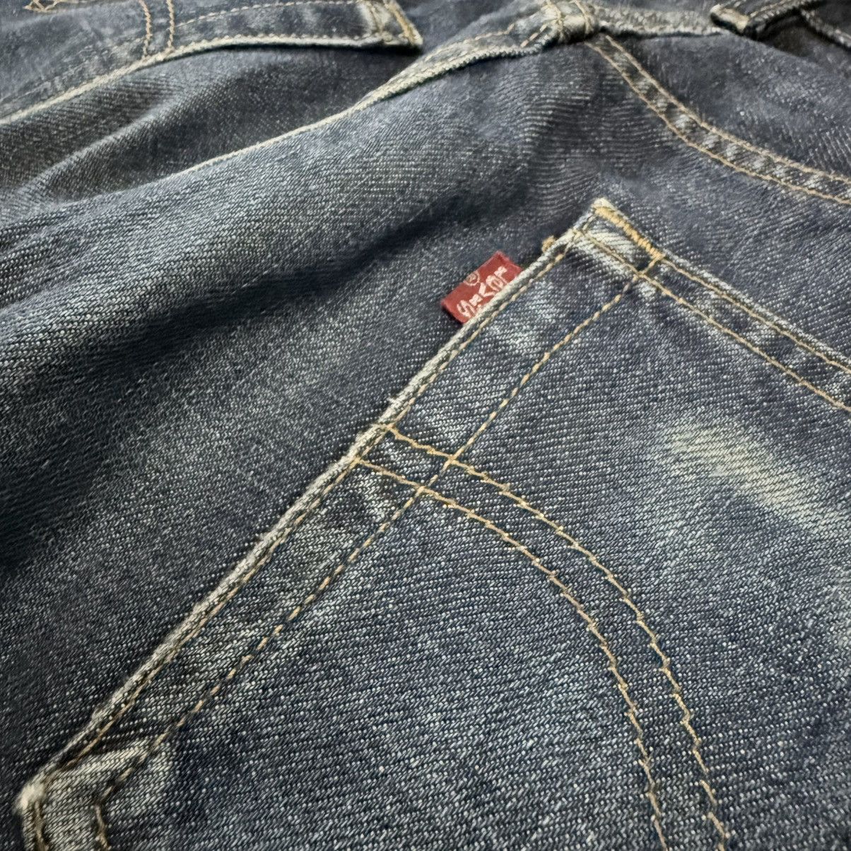 Levi's Vintage Clothing Vintage 90s Levis 509 Button Fly Distressed Blue Denim W31 Size US 31 - 9 Thumbnail